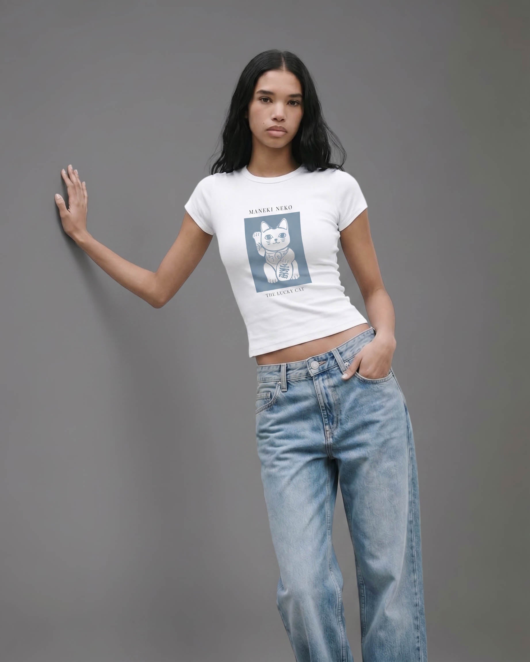 Maneki Neko - The Lucky Cat - Baby Tee
