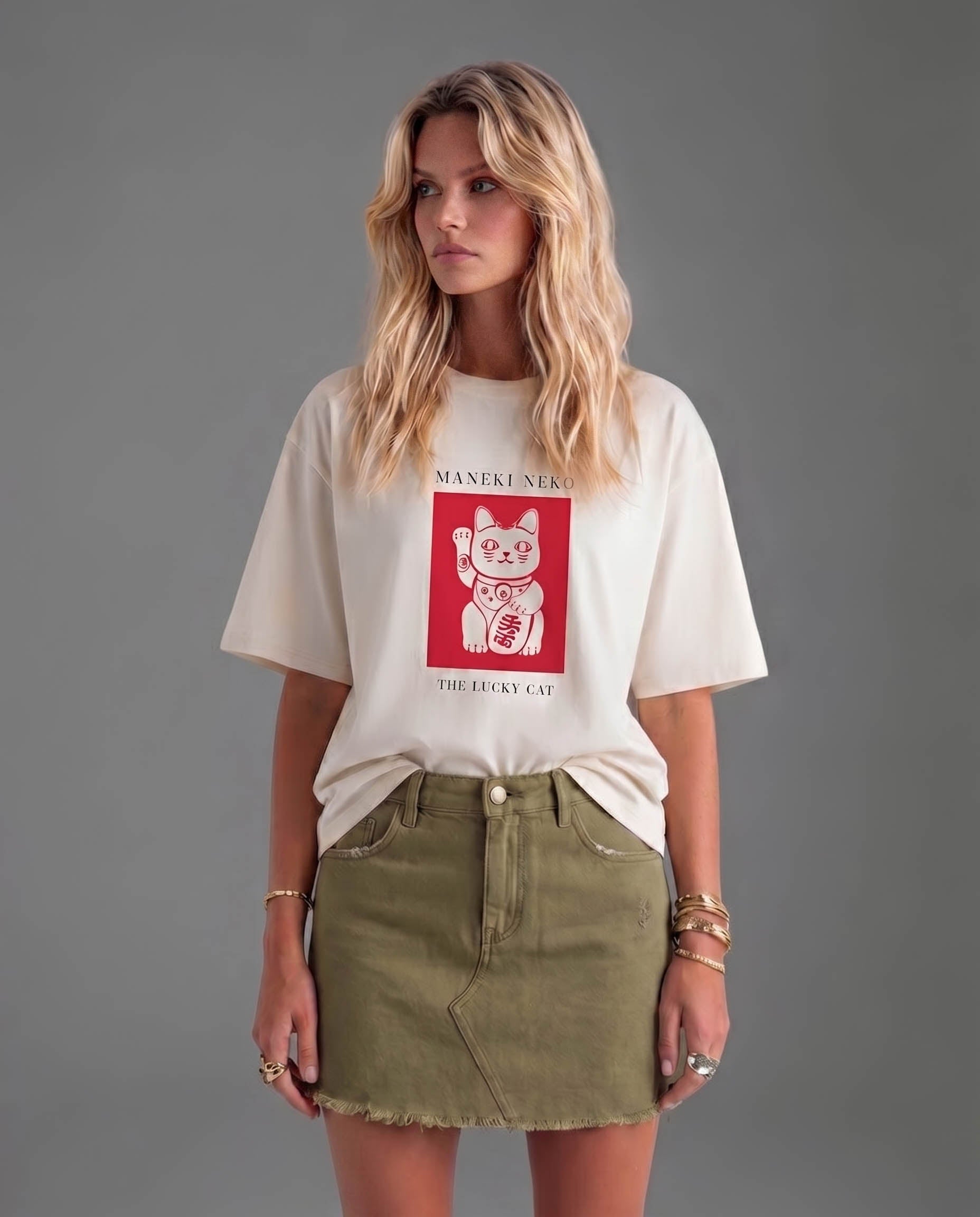 Maneki Neko - The Lucky Cat - T-Shirt