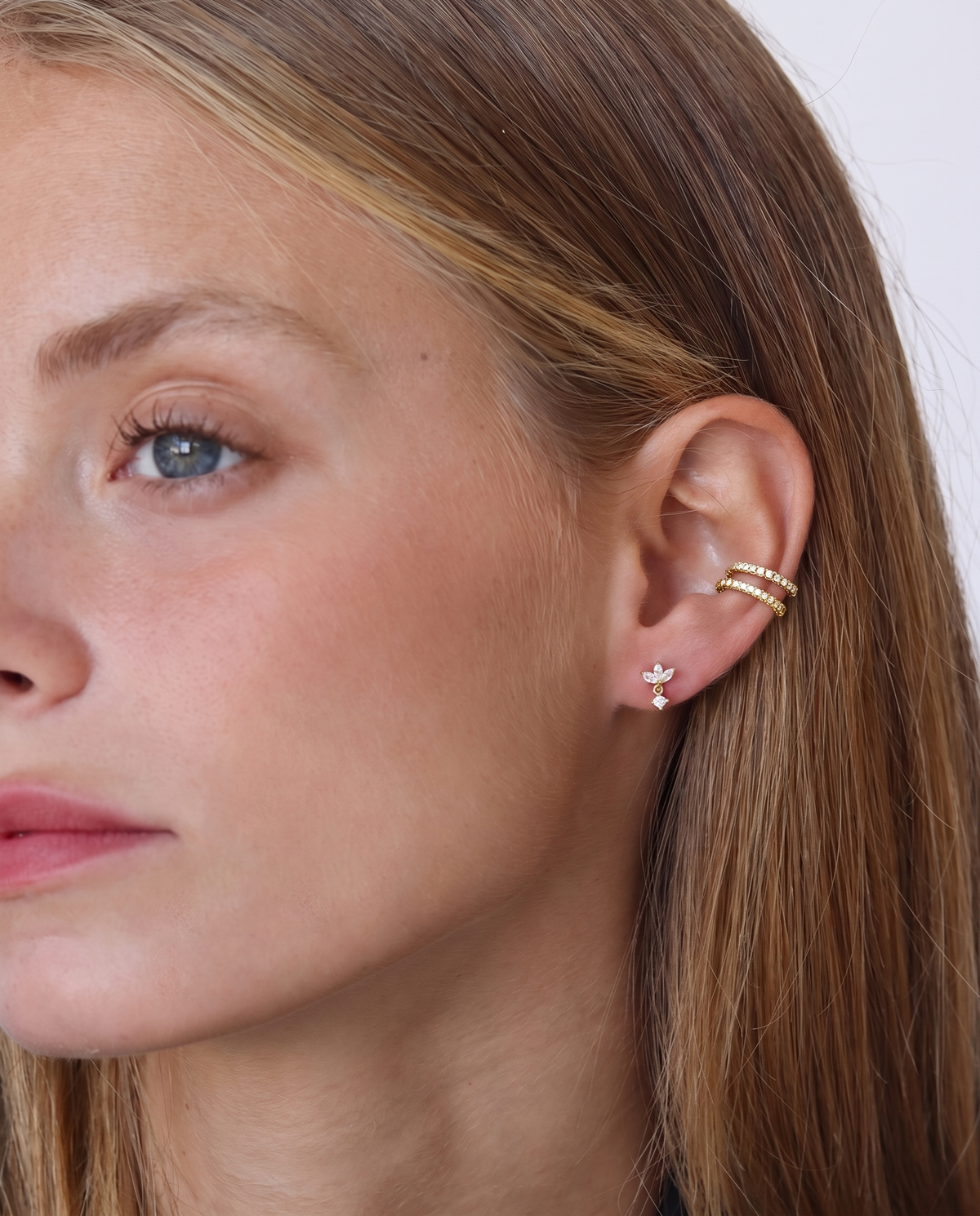 Pendientes Luella Vermeil de 18 quilates