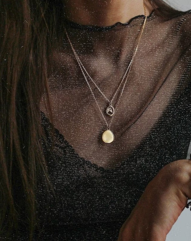 18K Vermeil Disc Necklace