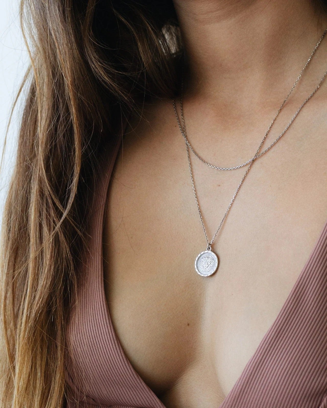 925 Silver Lion Coin Necklace