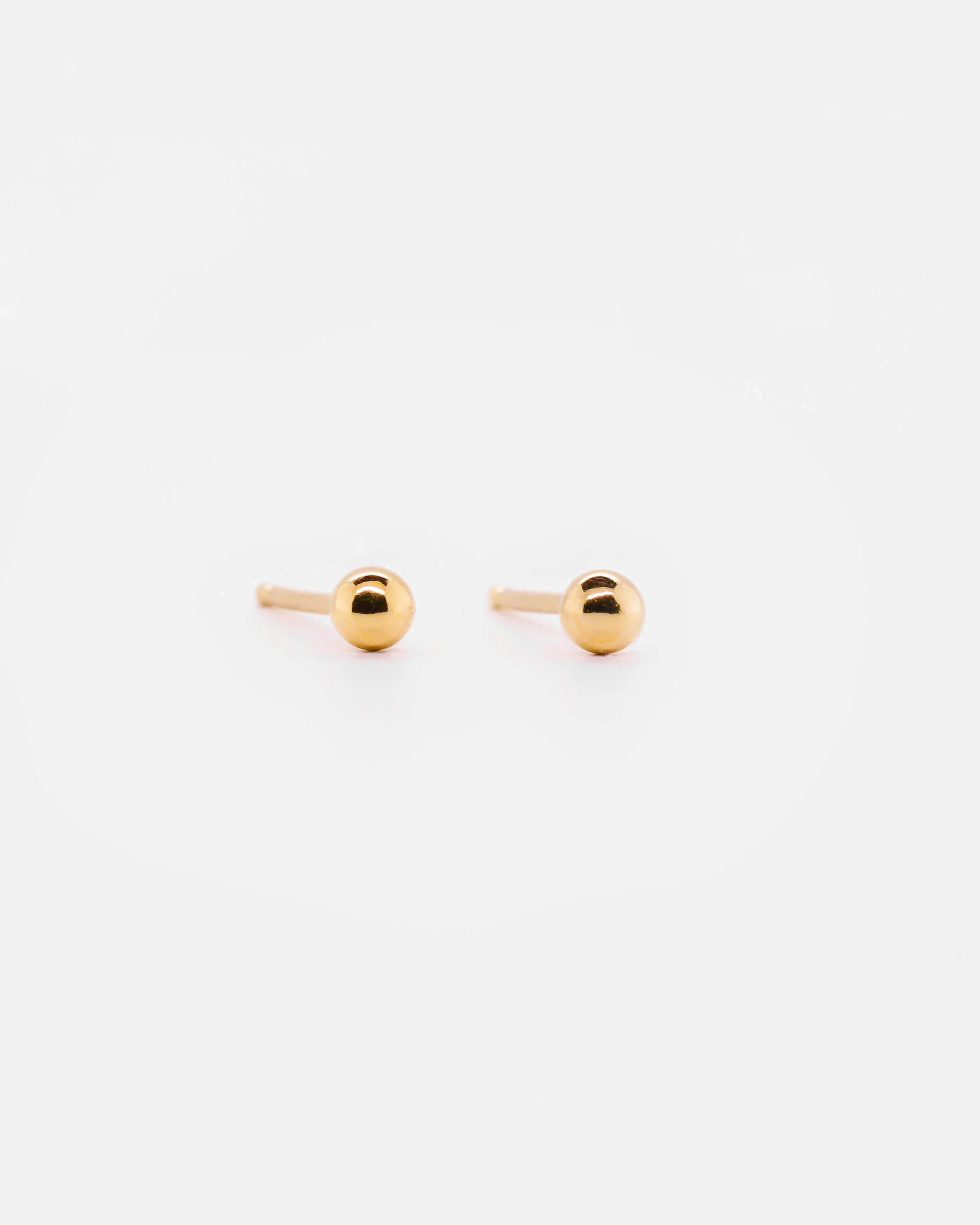 18K Vermeil Sphere Studs