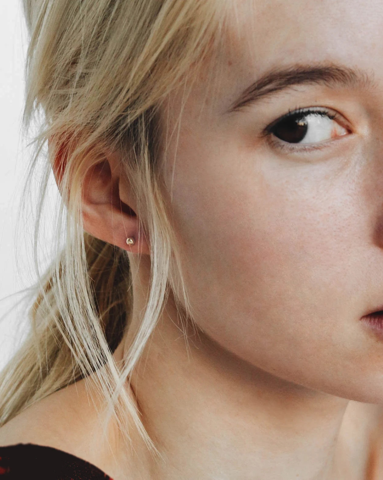 18K Vermeil Sphere Studs