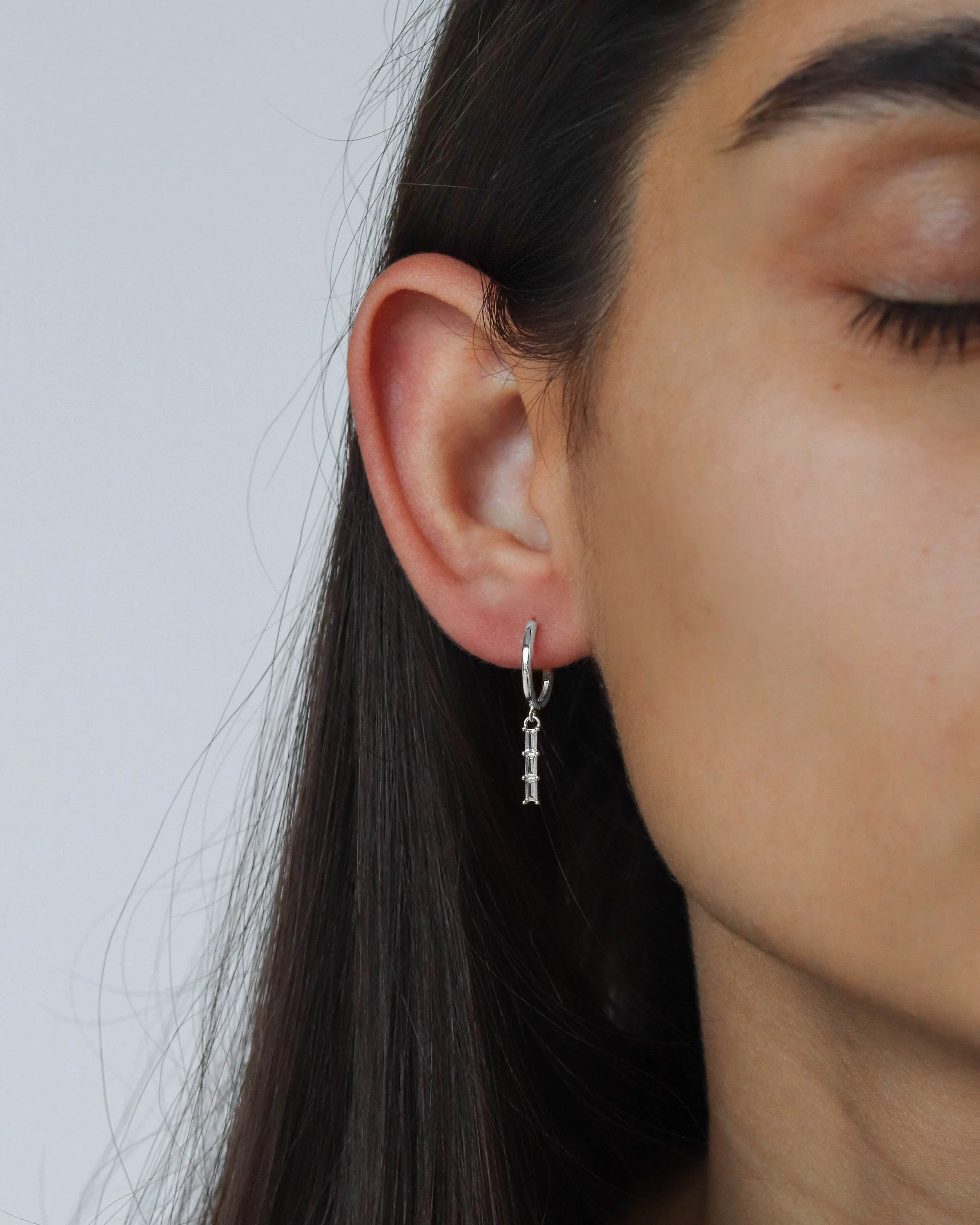 925 Silver - Ava Hoops