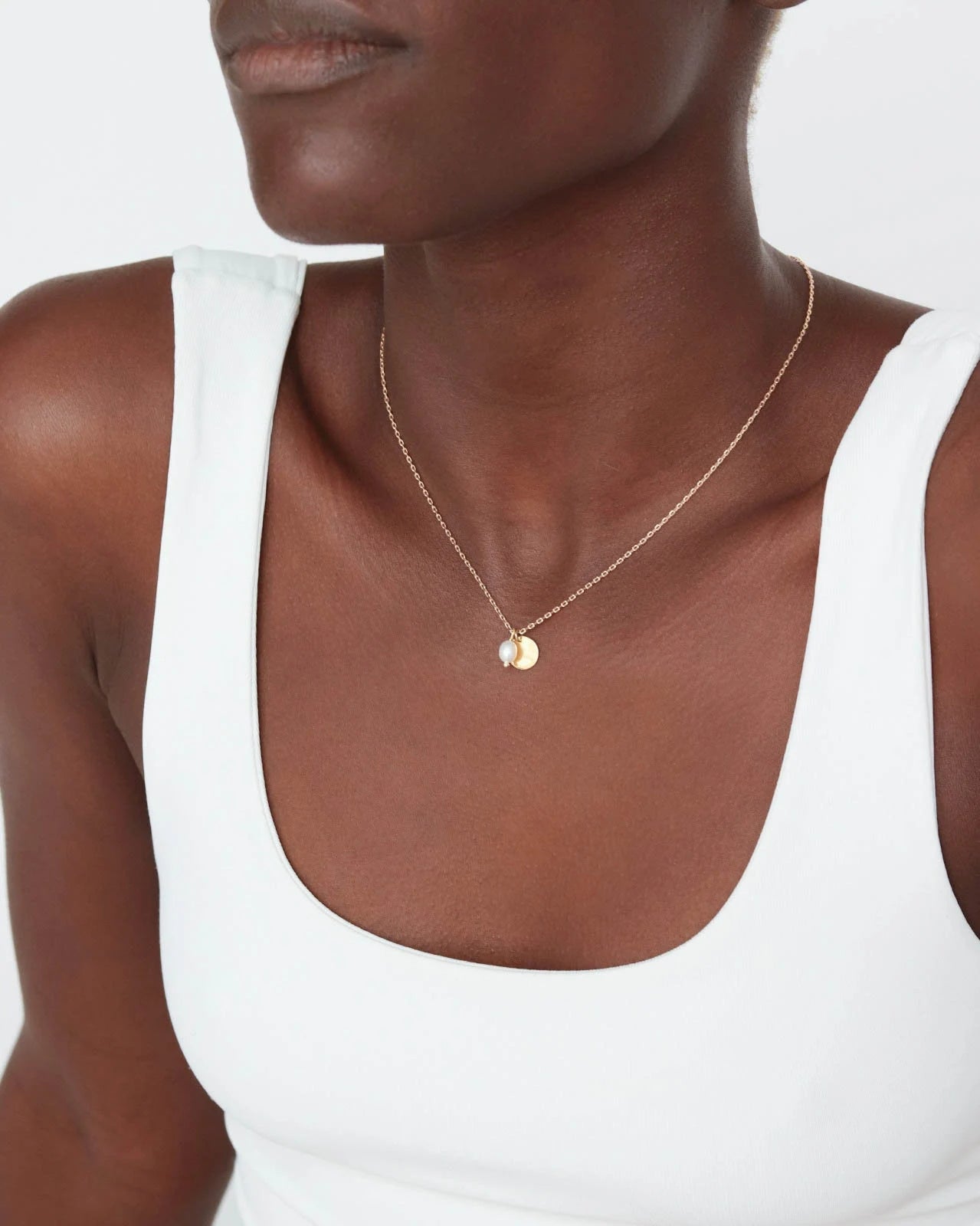 18K Vermeil Disc Necklace