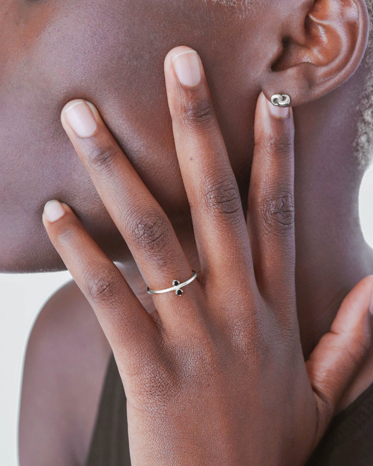 925 Silver - Double CZ Ring