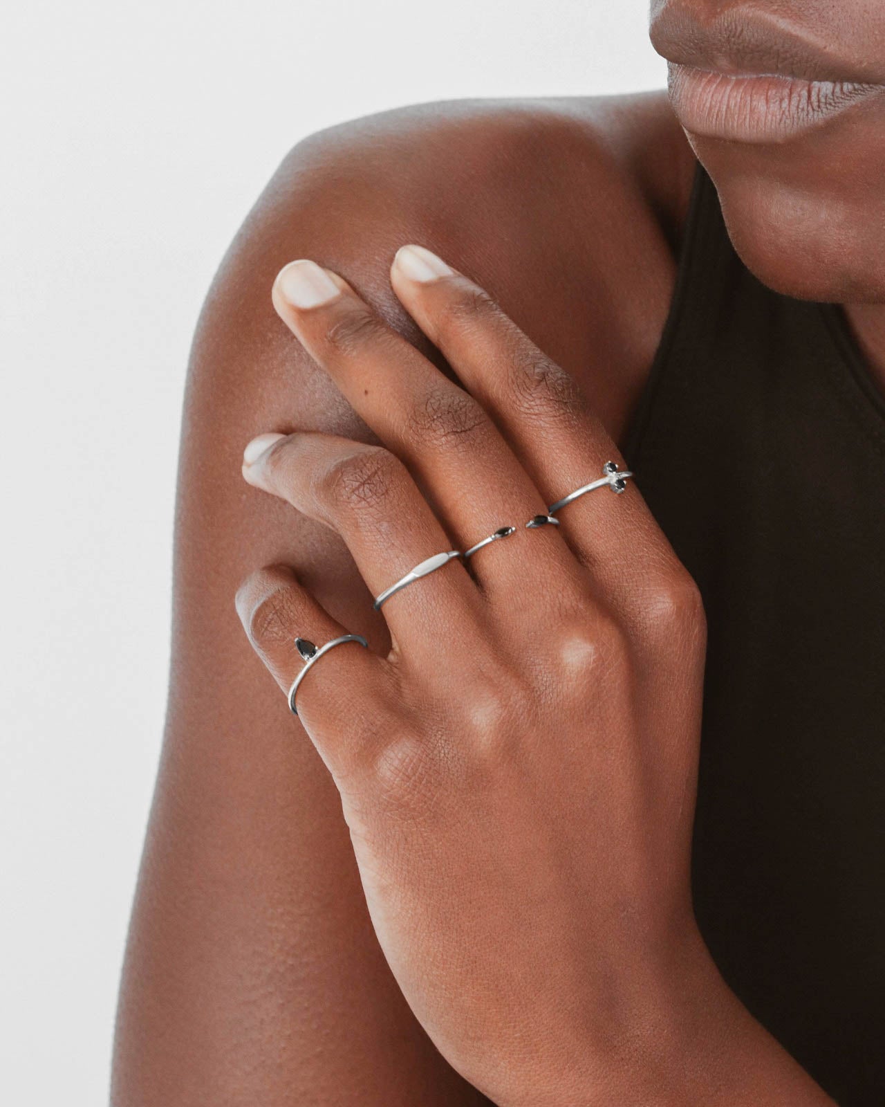 925 Silver - Double CZ Ring