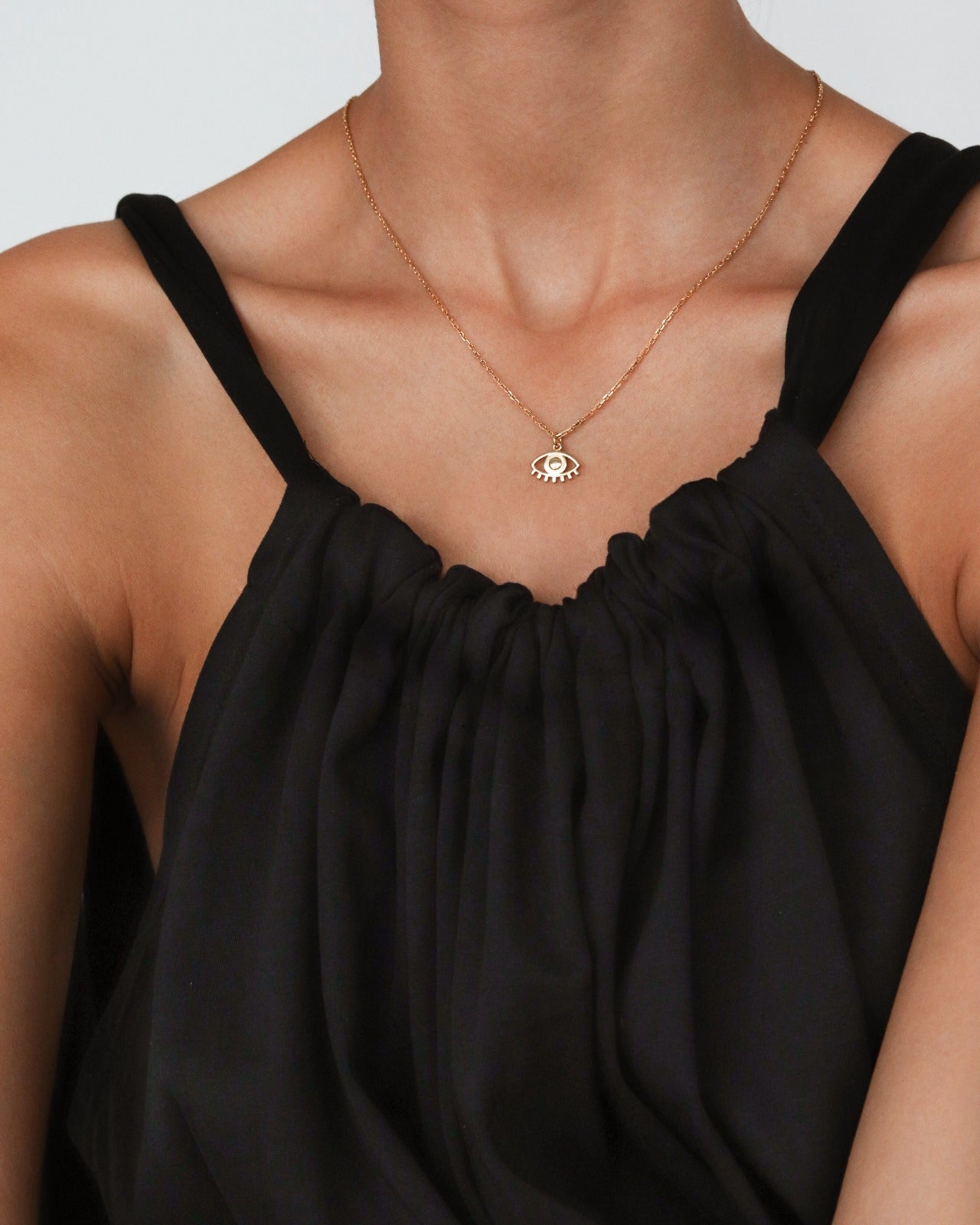 18K Vermeil Eye Necklace