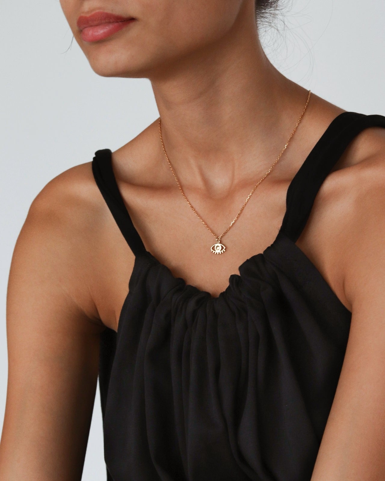 18K Vermeil Eye Necklace