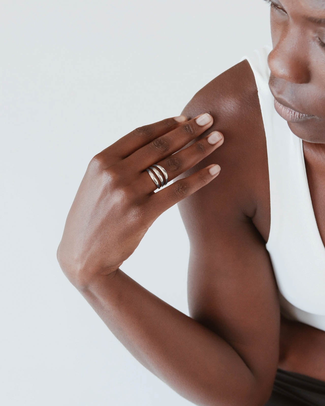 Silver Triple Band Ring