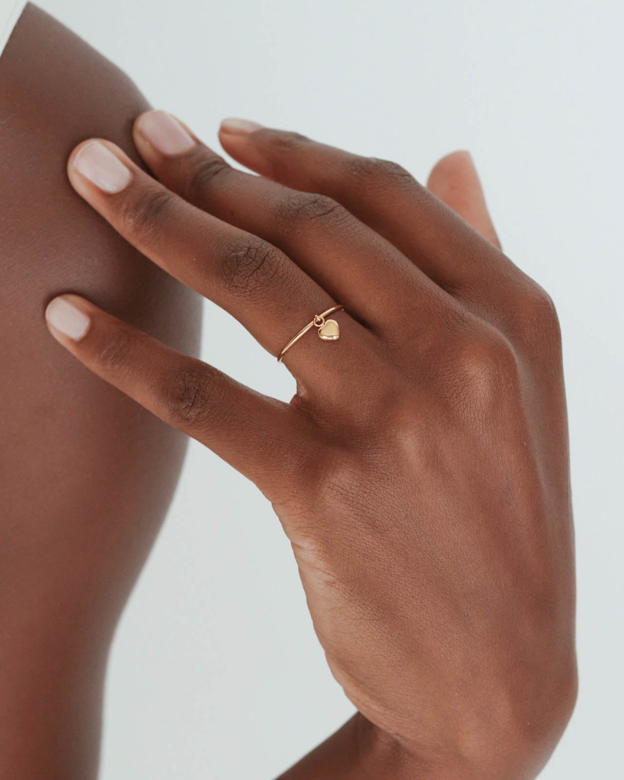 18K Gold Heart Ring