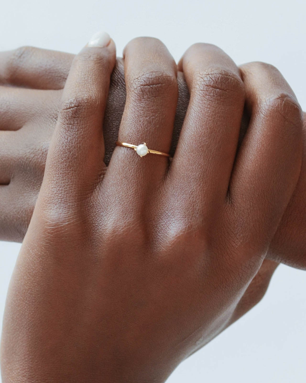 18K Vermeil Pearl Ring