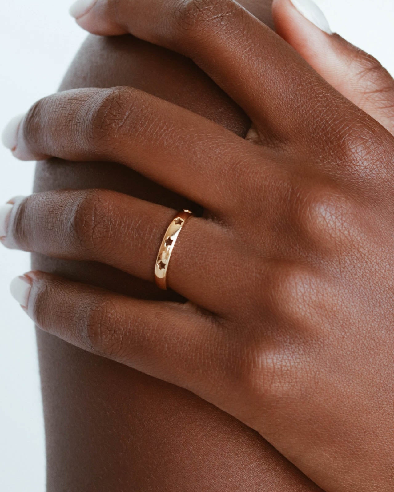 18K Gold Stars Ring