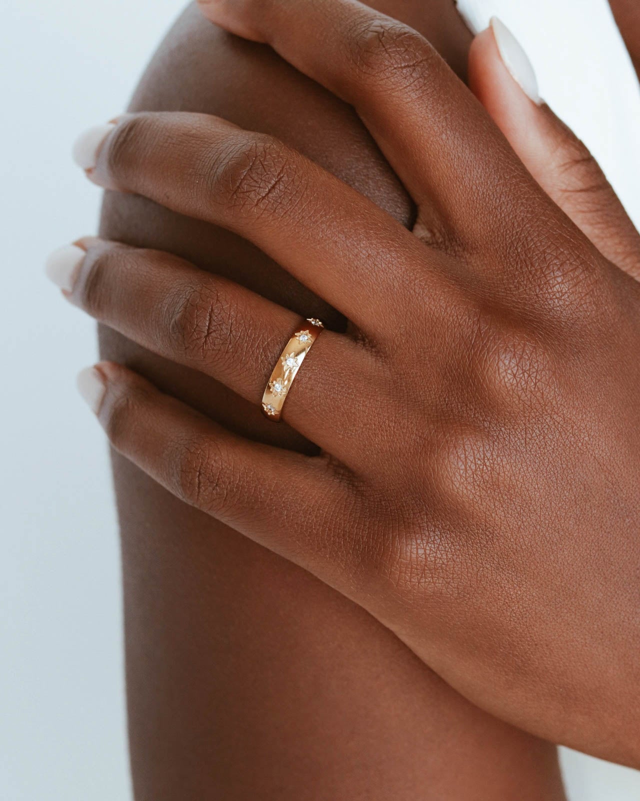 Bague étoiles en or 18 carats
