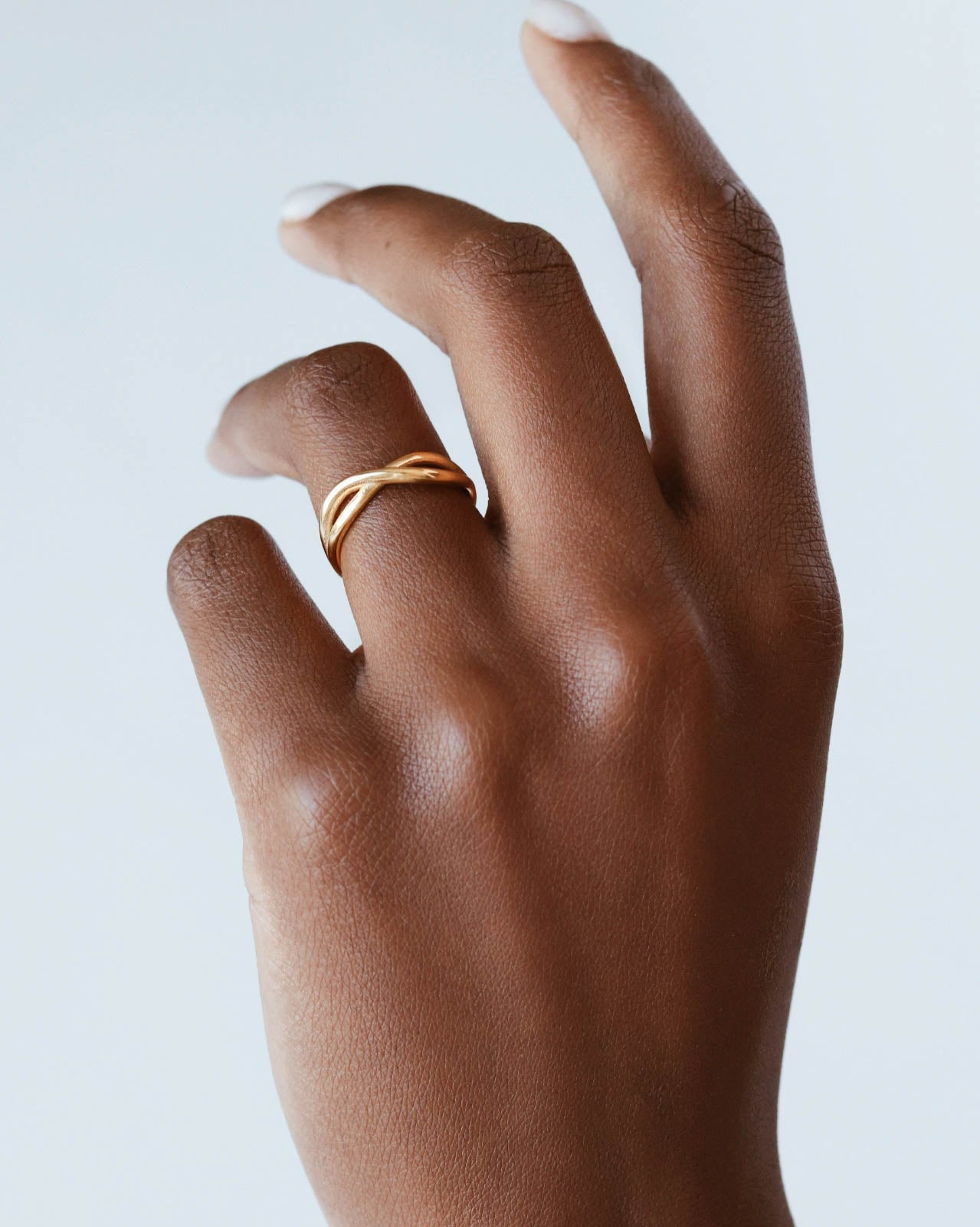 18K Gold Infinity Ring