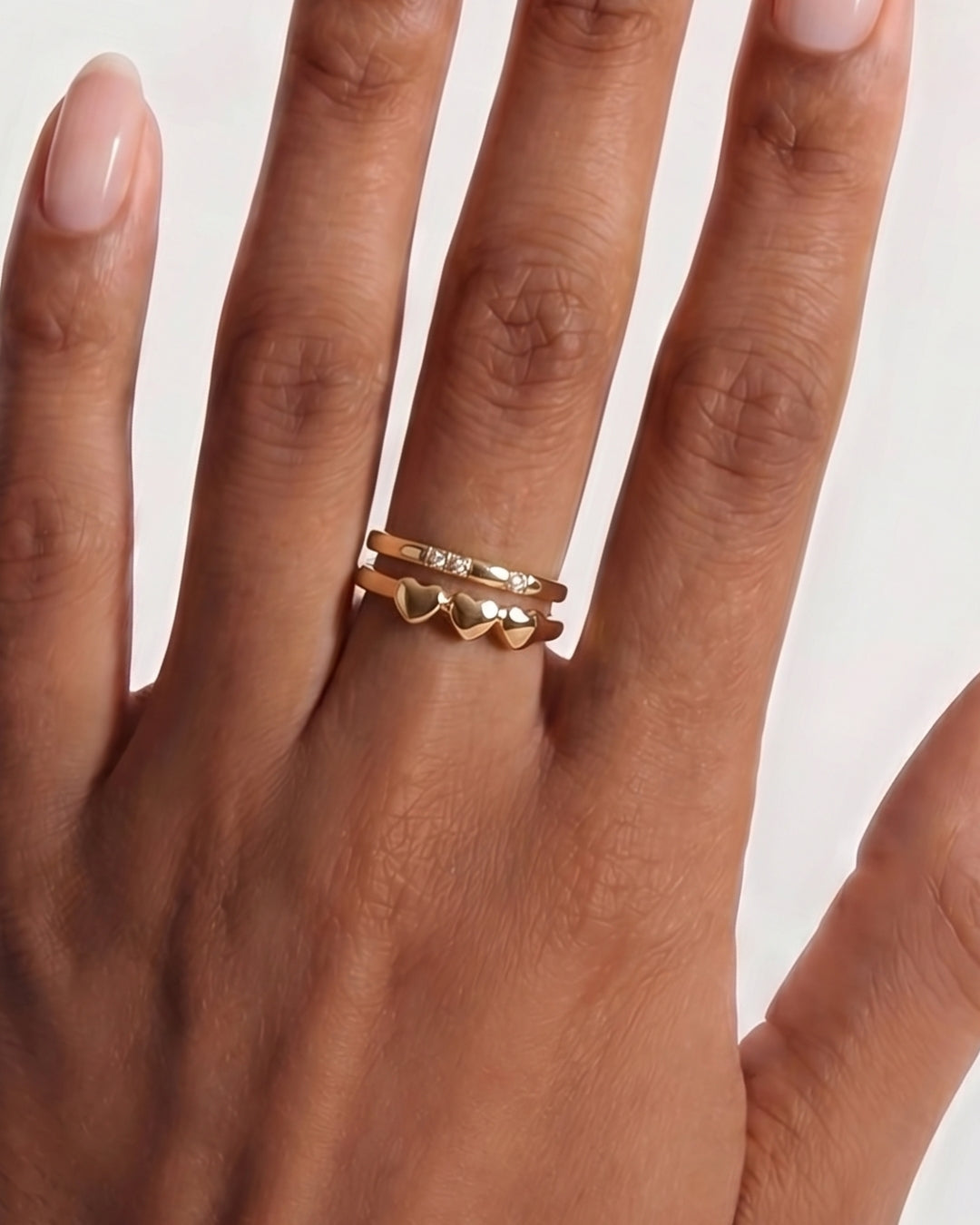 18K Gold Heart Ring