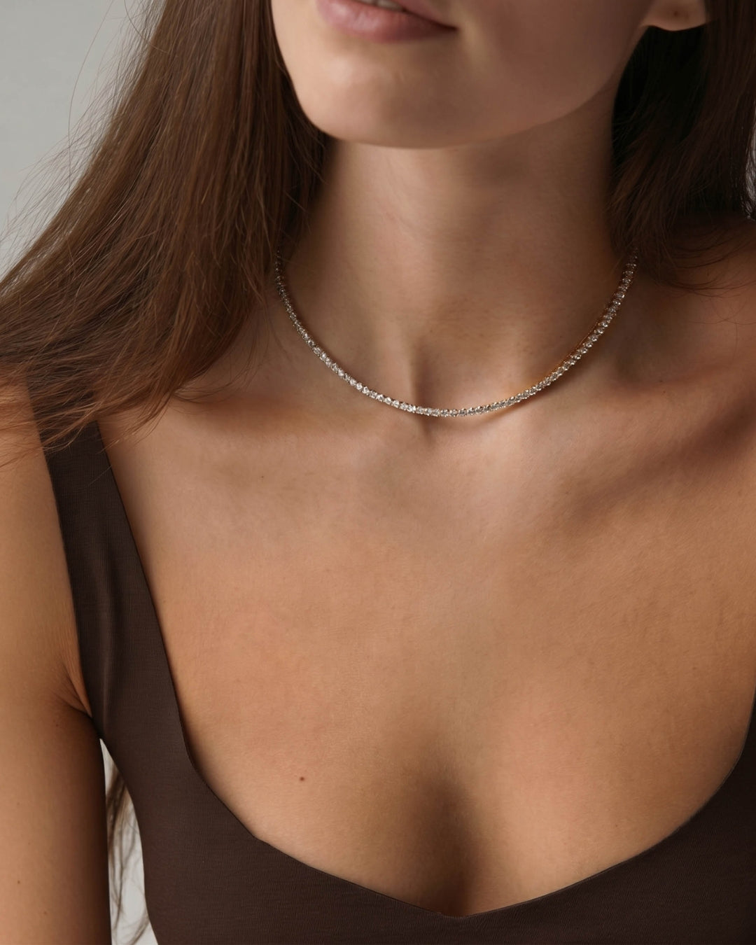 Collar de tenis de 18k
