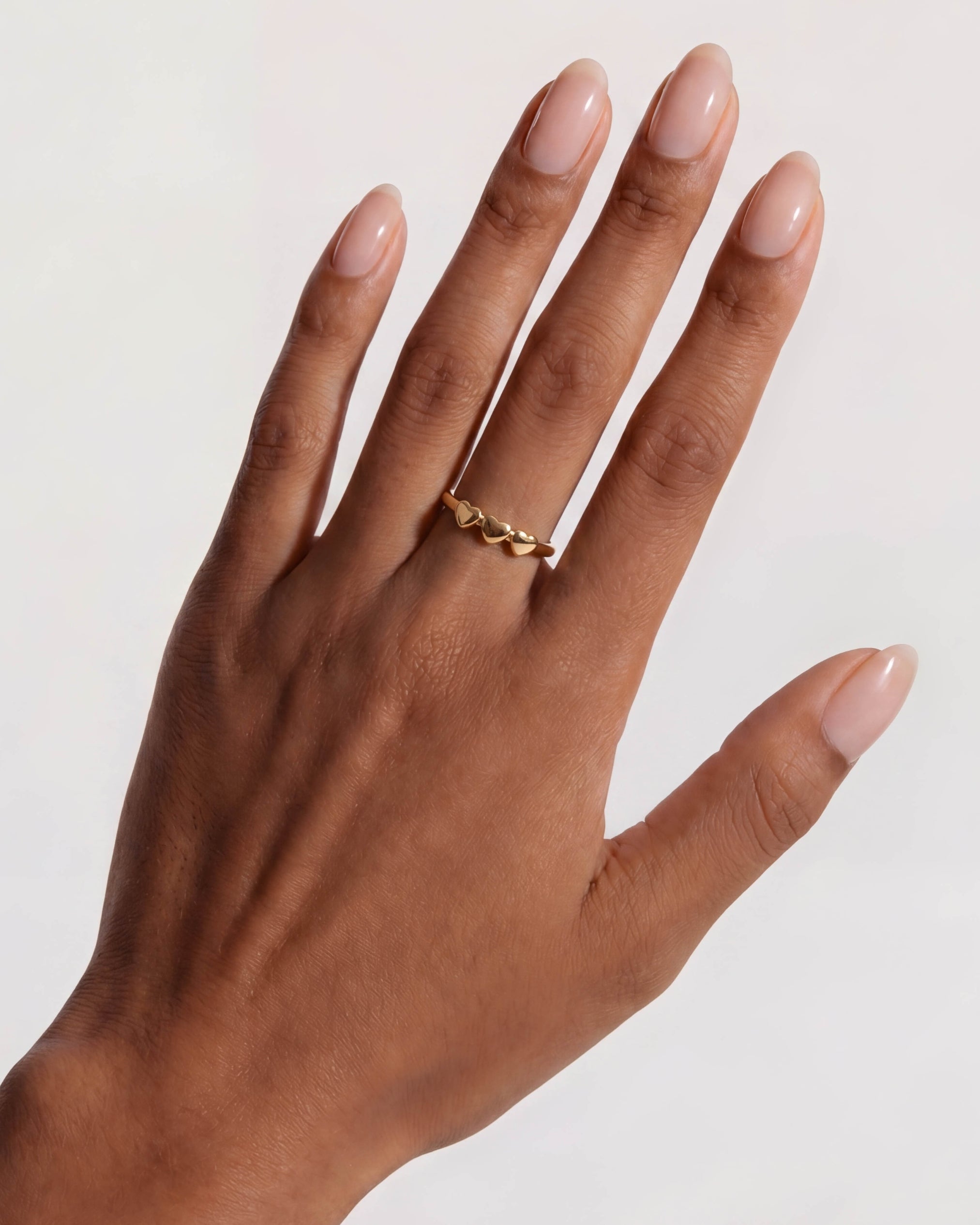 18K Gold Heart Ring