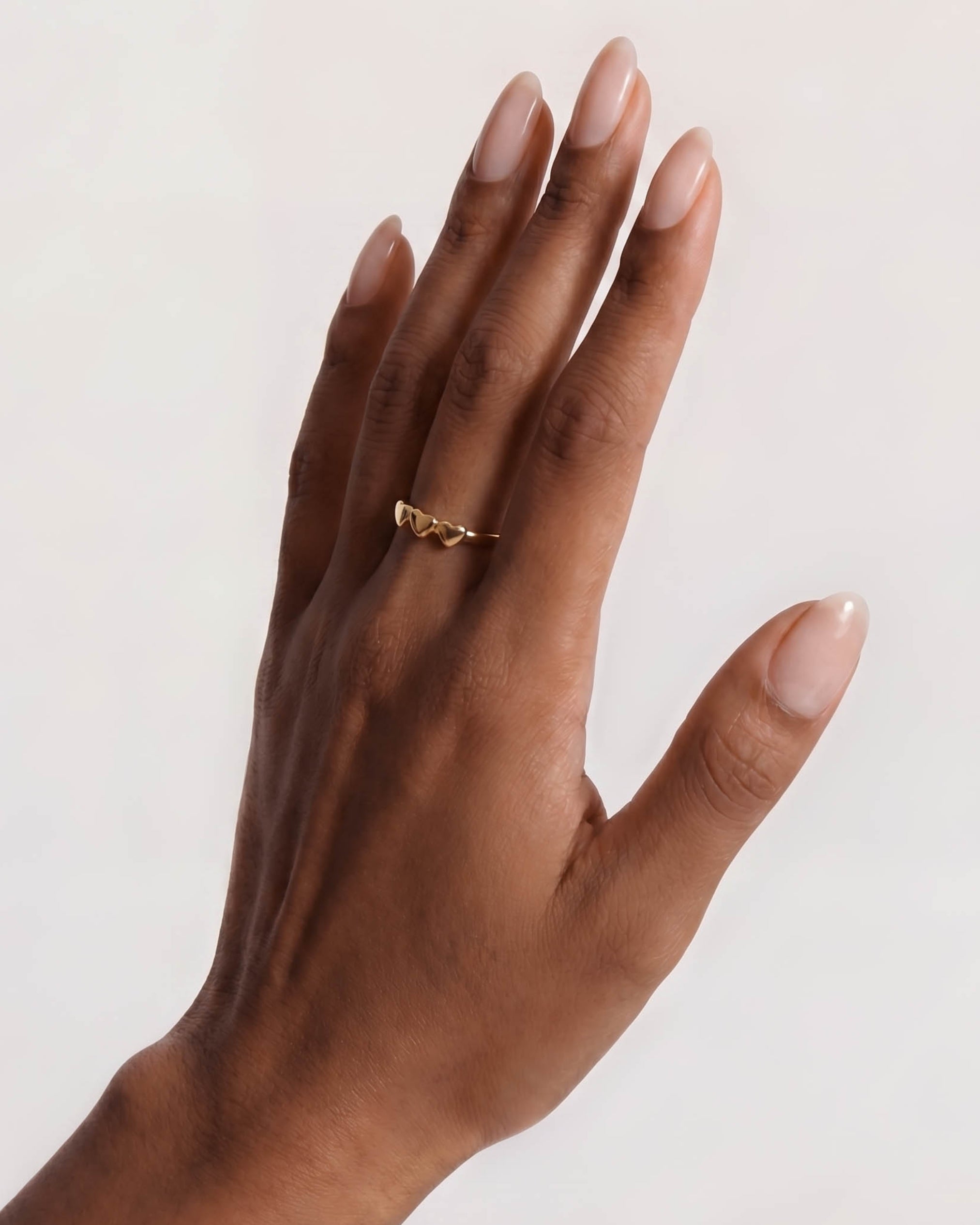 18K Gold Heart Ring