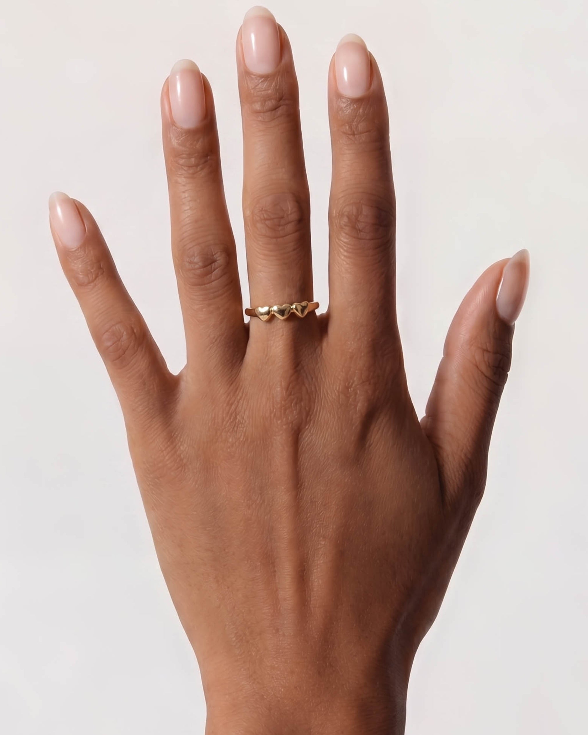 18K Gold Heart Ring