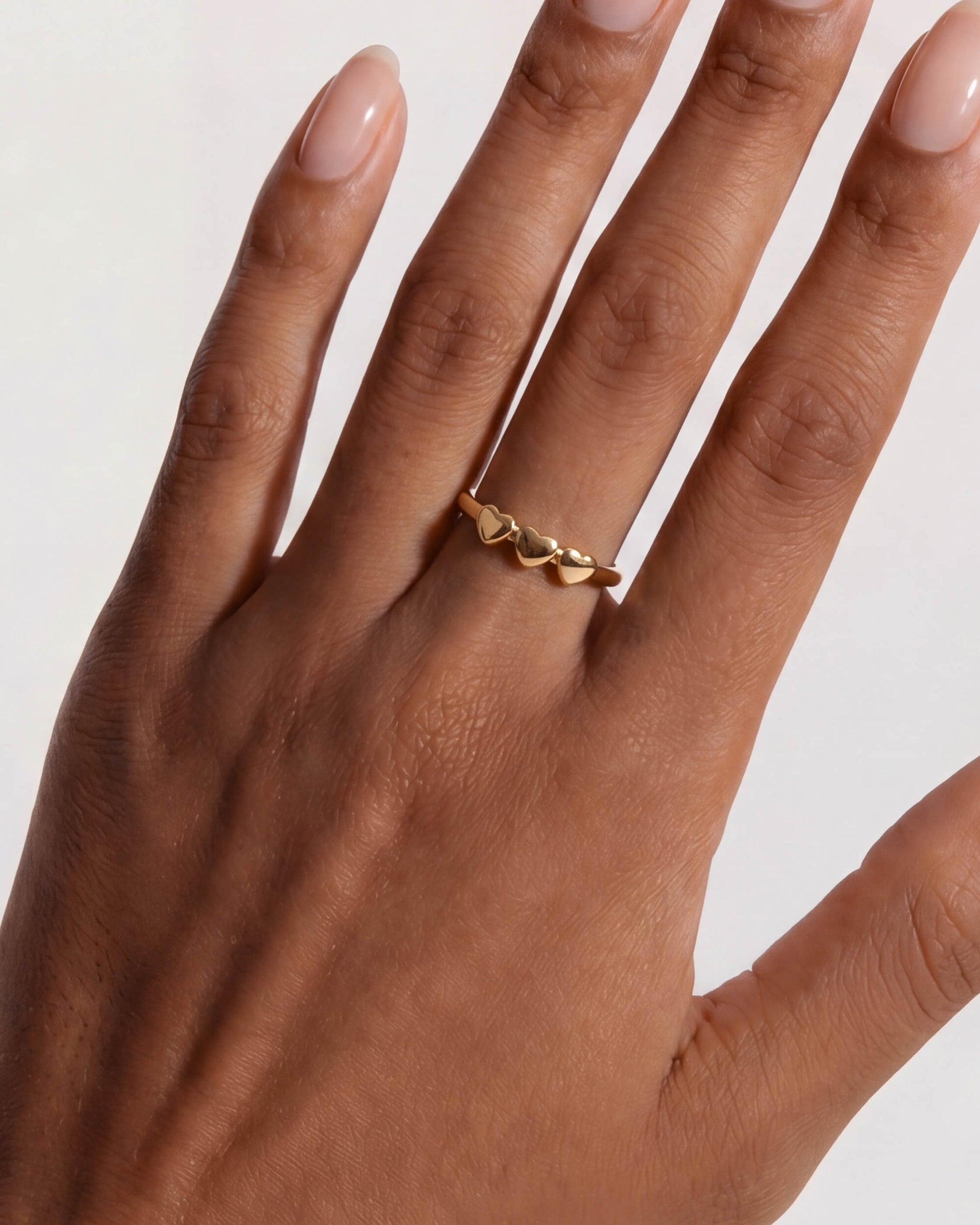18K Gold Heart Ring