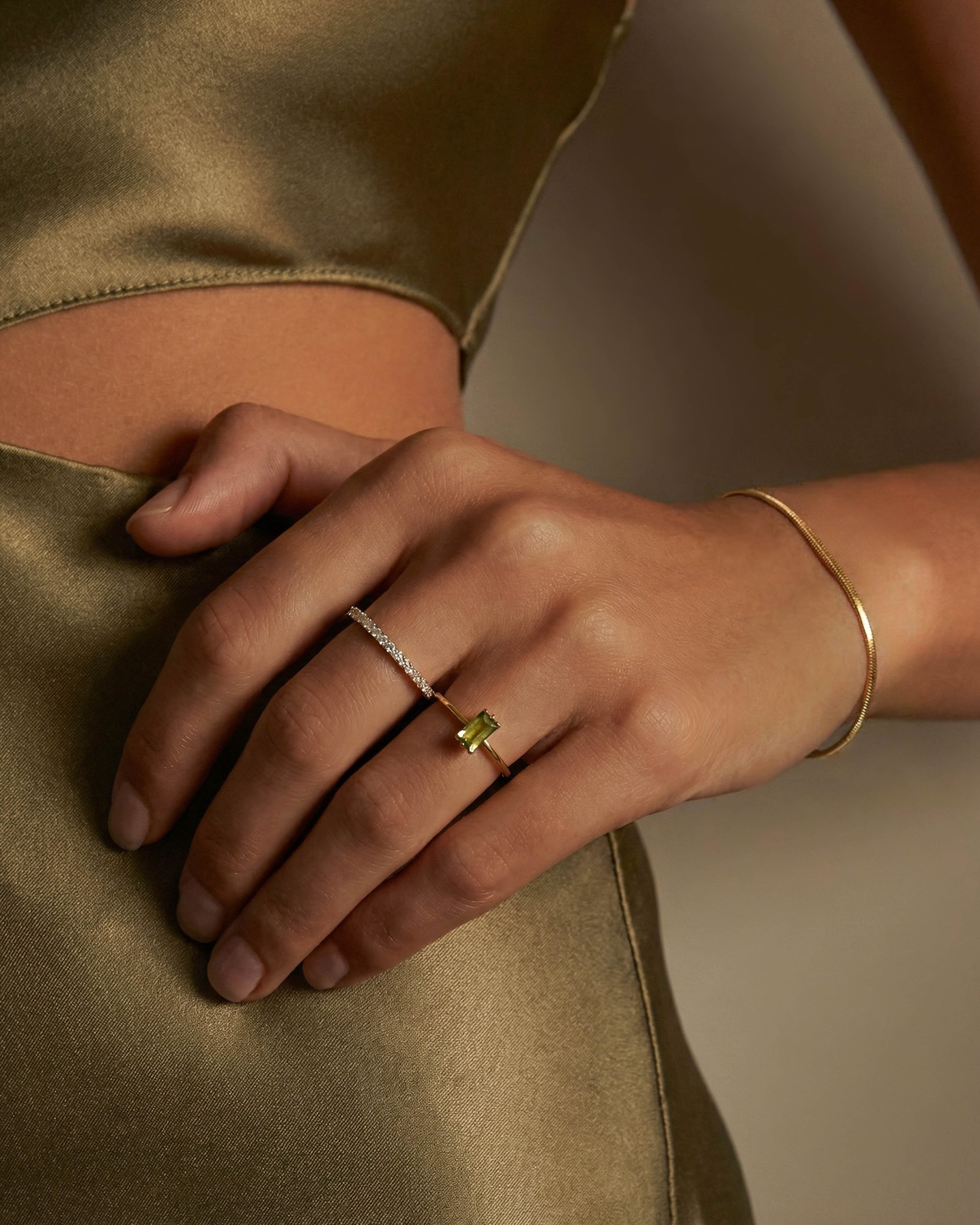 18K Vermeil Green Juliette Ring