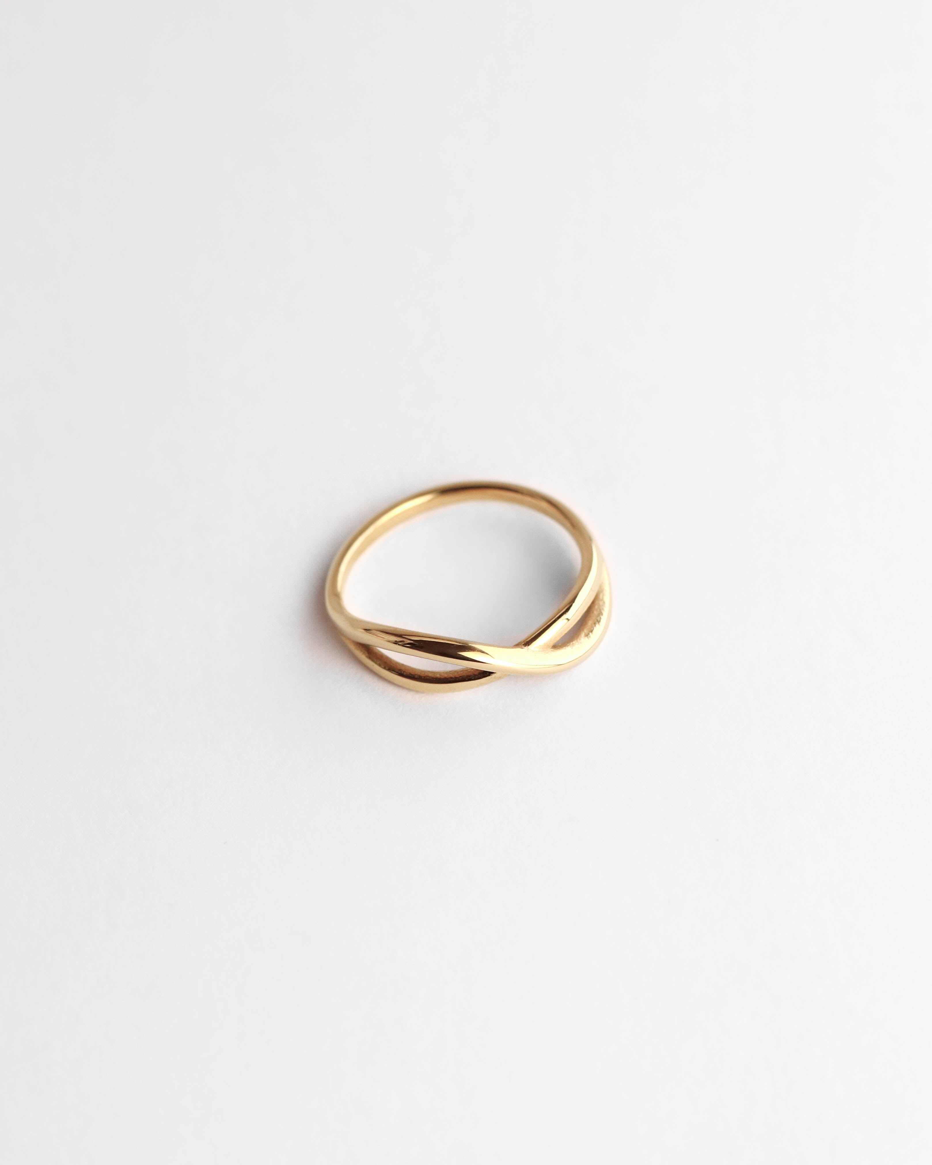 18K Gold Infinity Ring