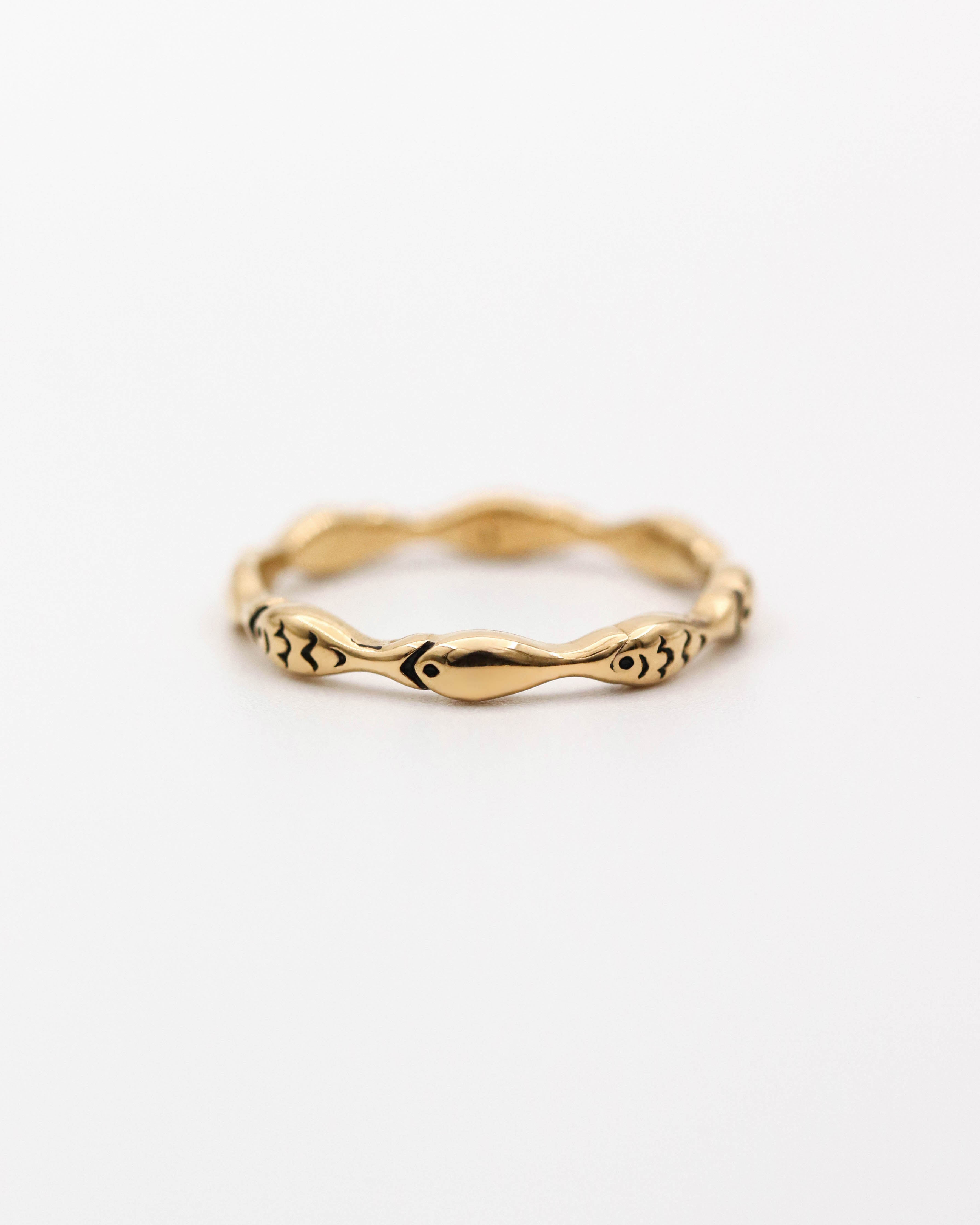 18K Gold Ocean Ring