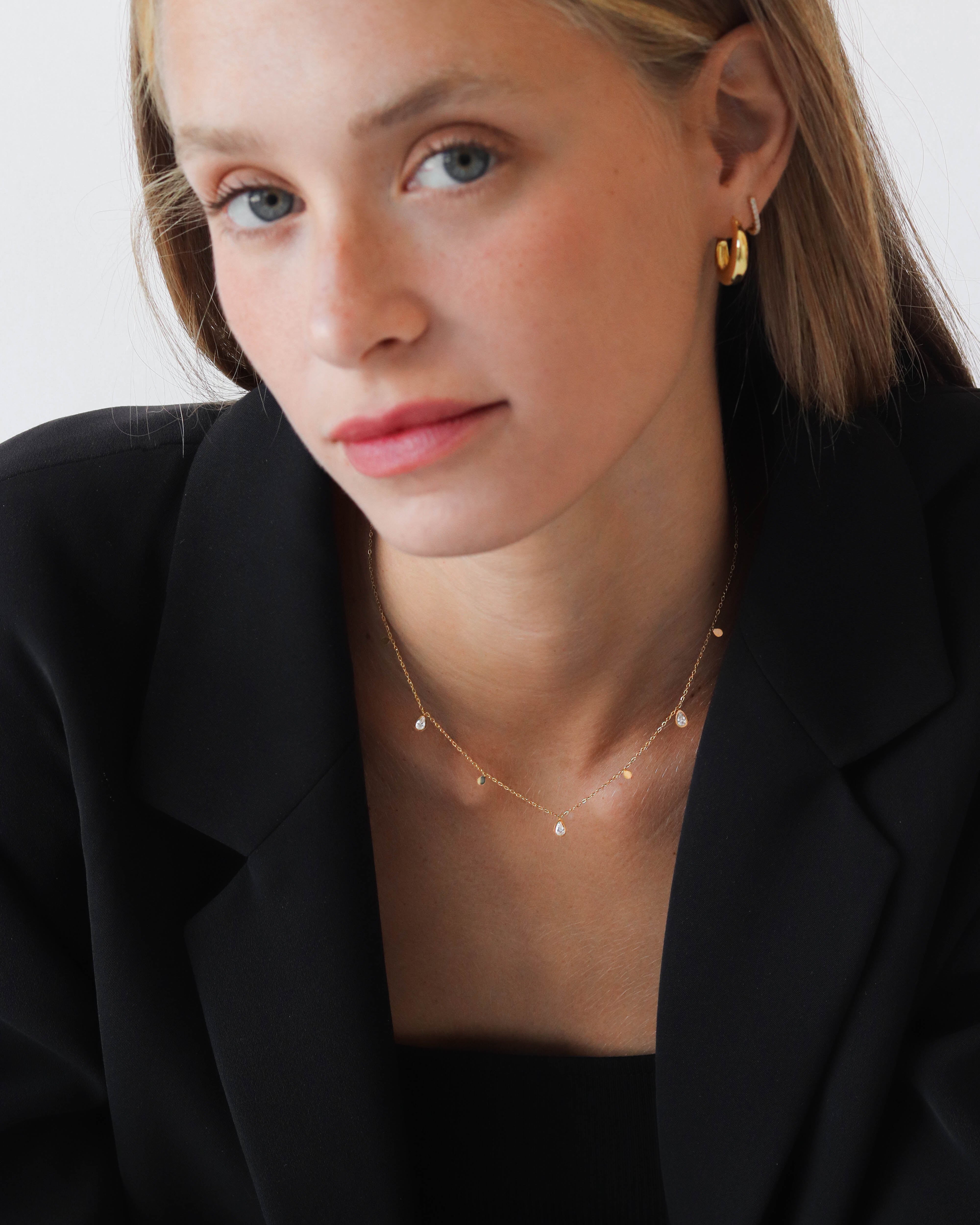 18k Station Necklace