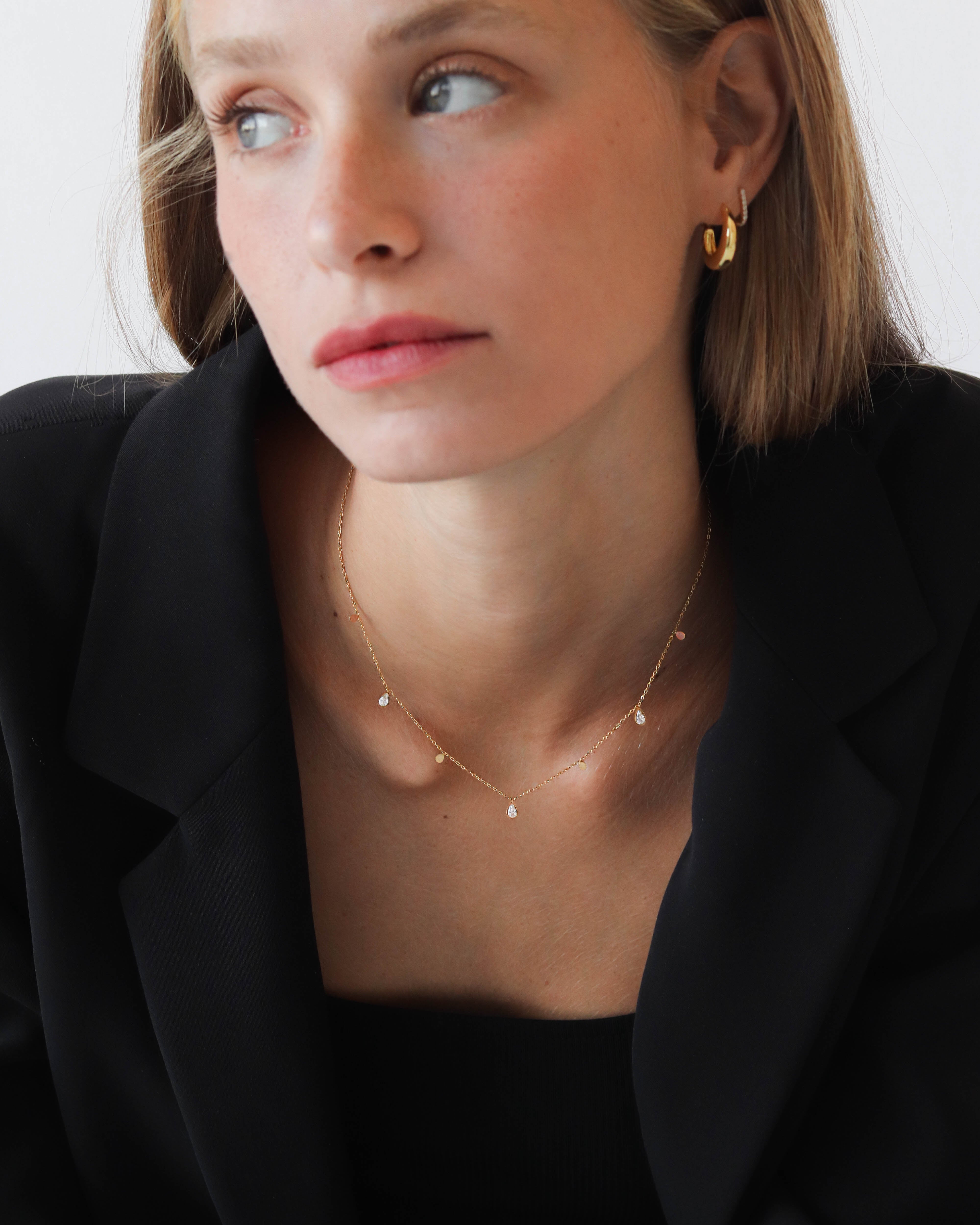 18k Station Necklace
