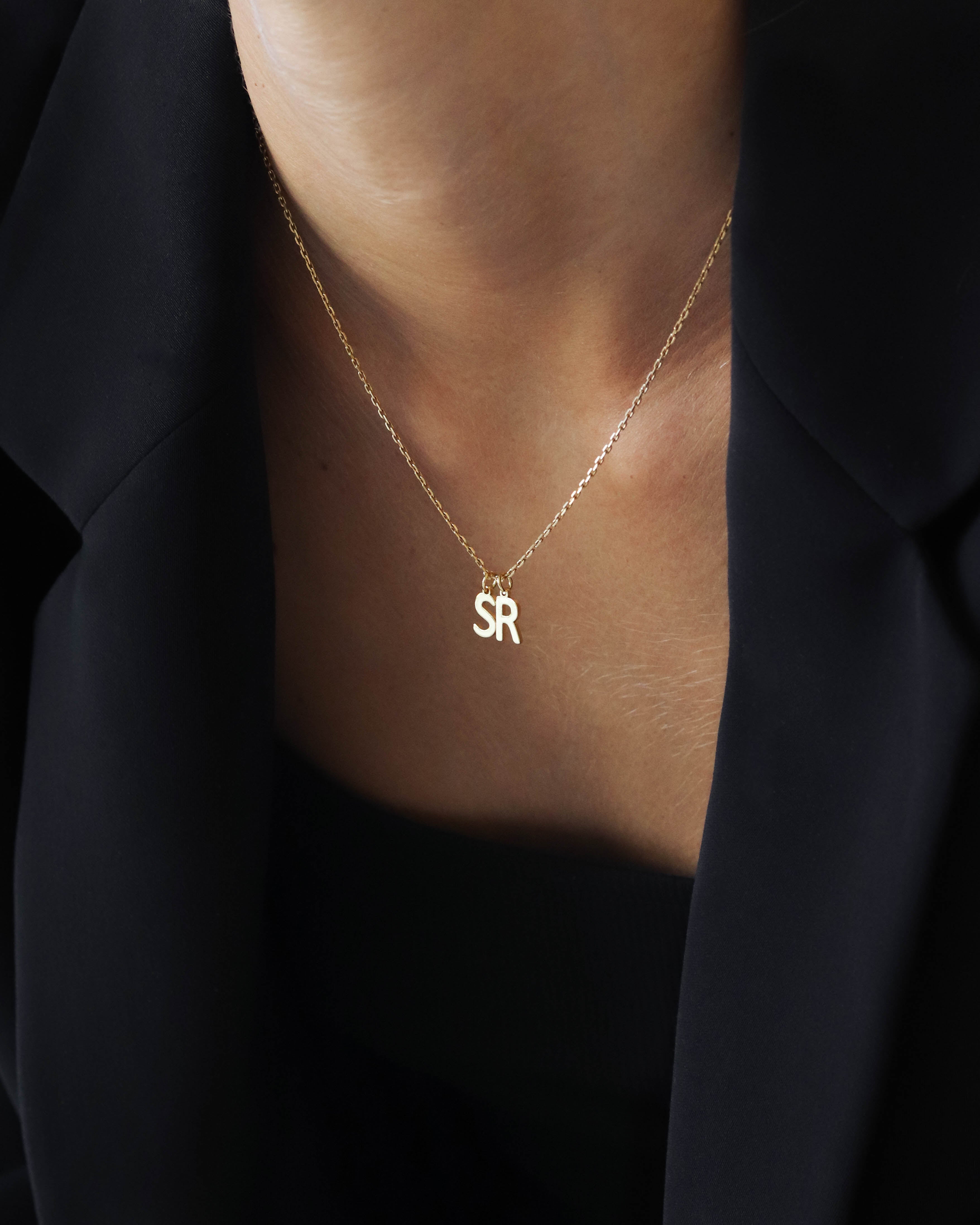 18k Initials Necklace