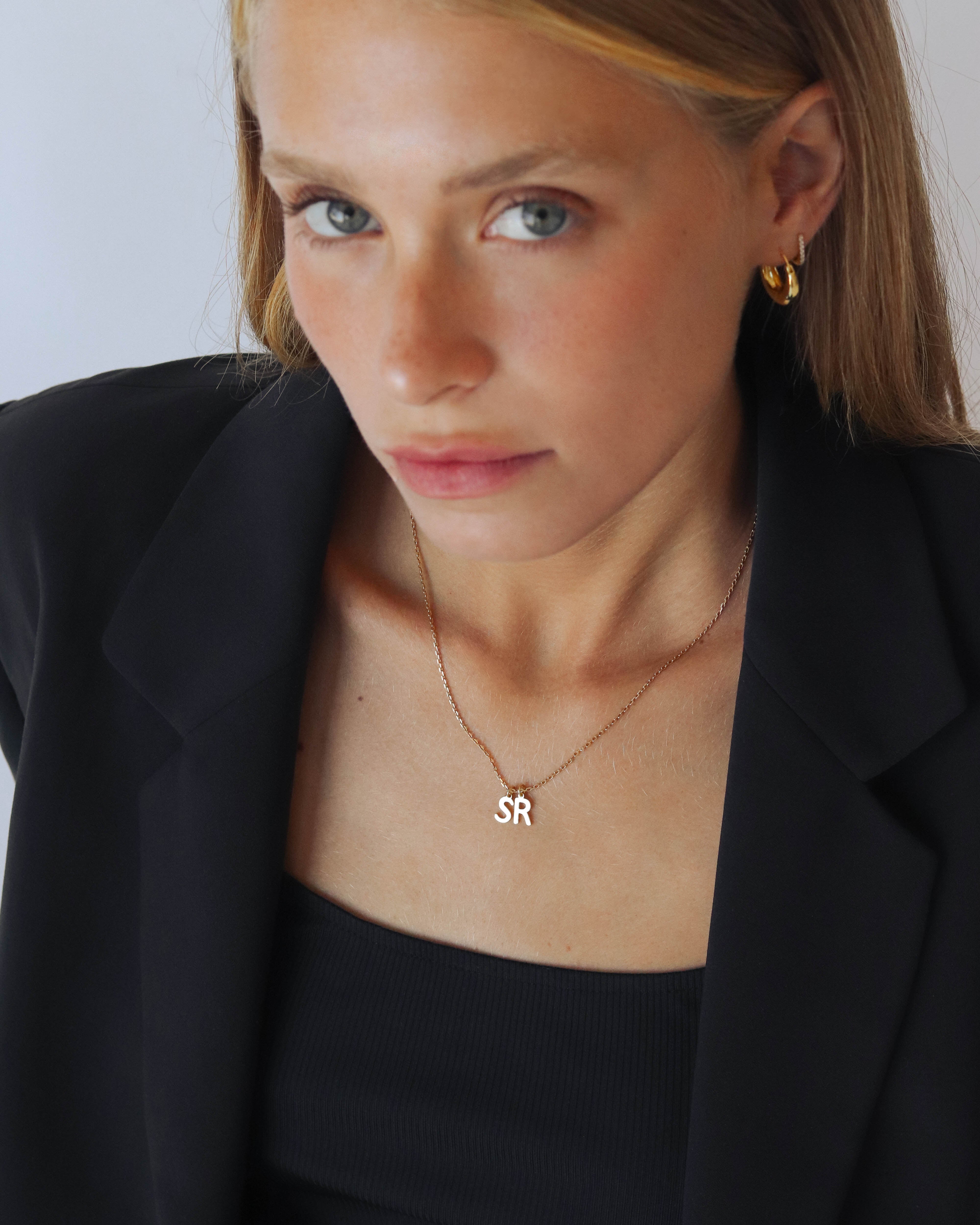 18k Initials Necklace