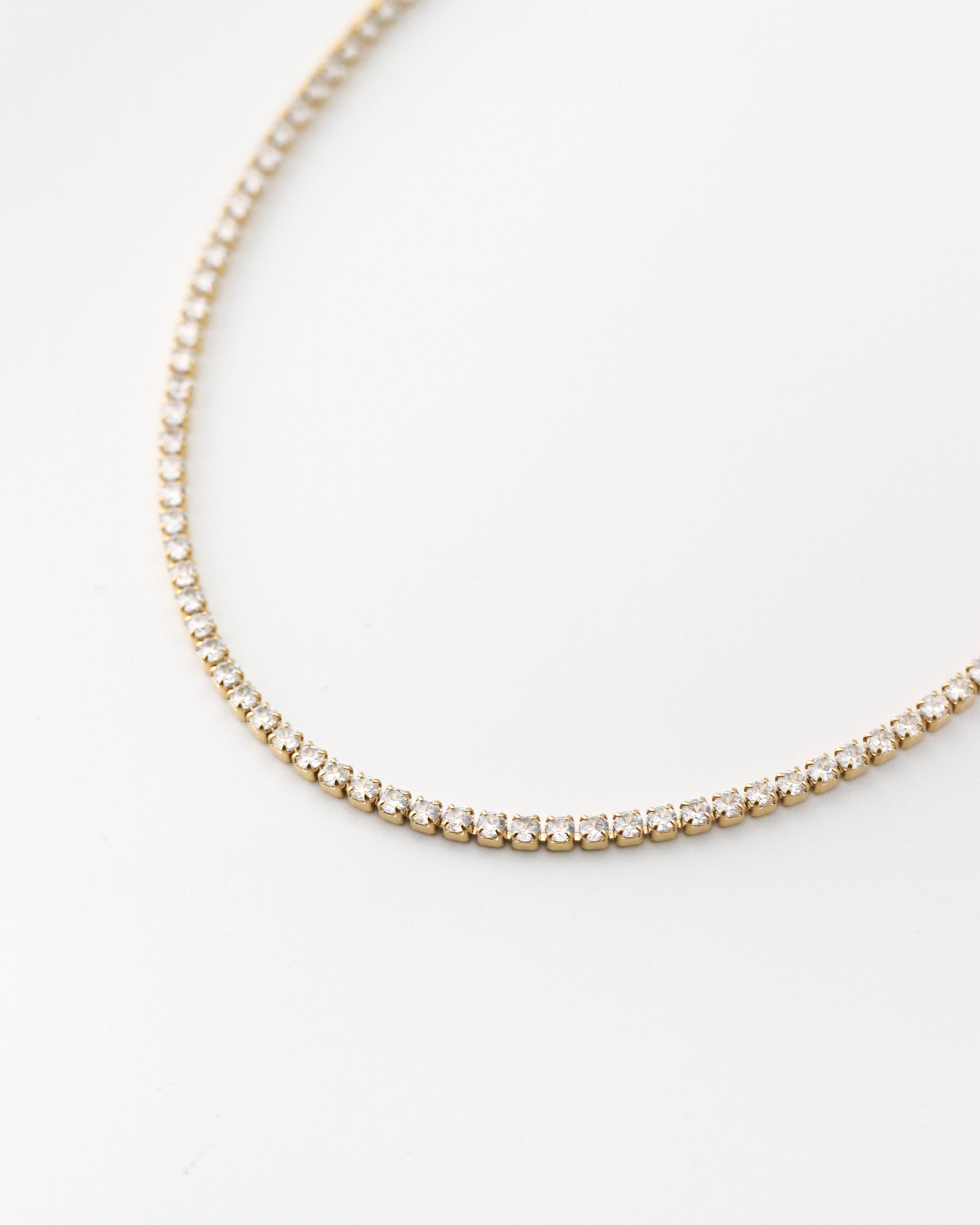 18k Tennis Necklace