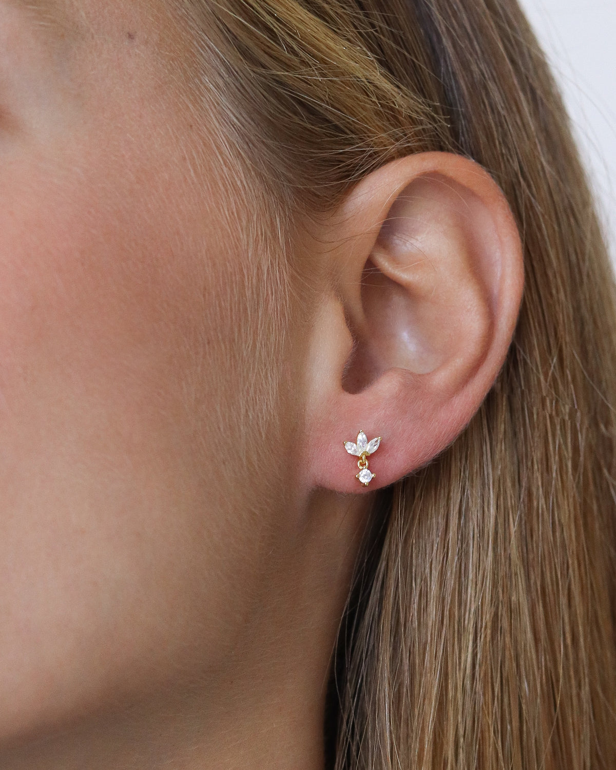 Pendientes Luella Vermeil de 18 quilates