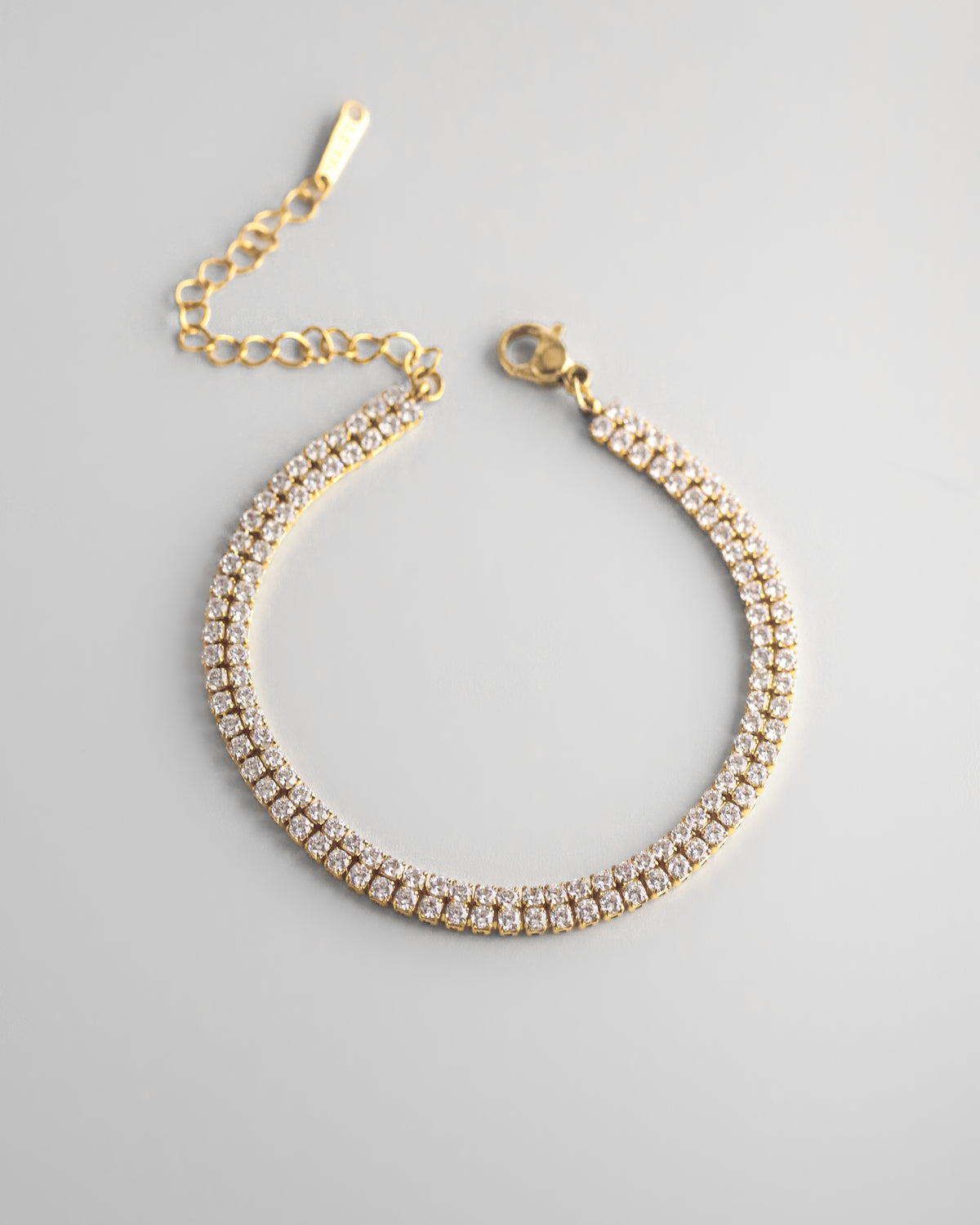 18 Karat grünes Tennisarmband