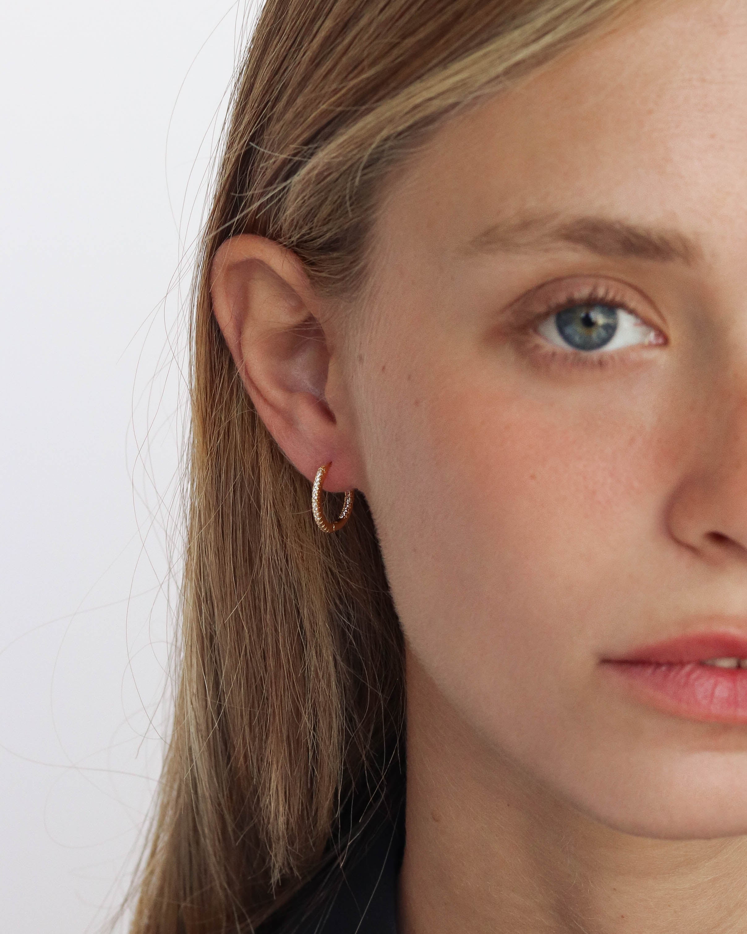 18K Vermeil Katie Hoops