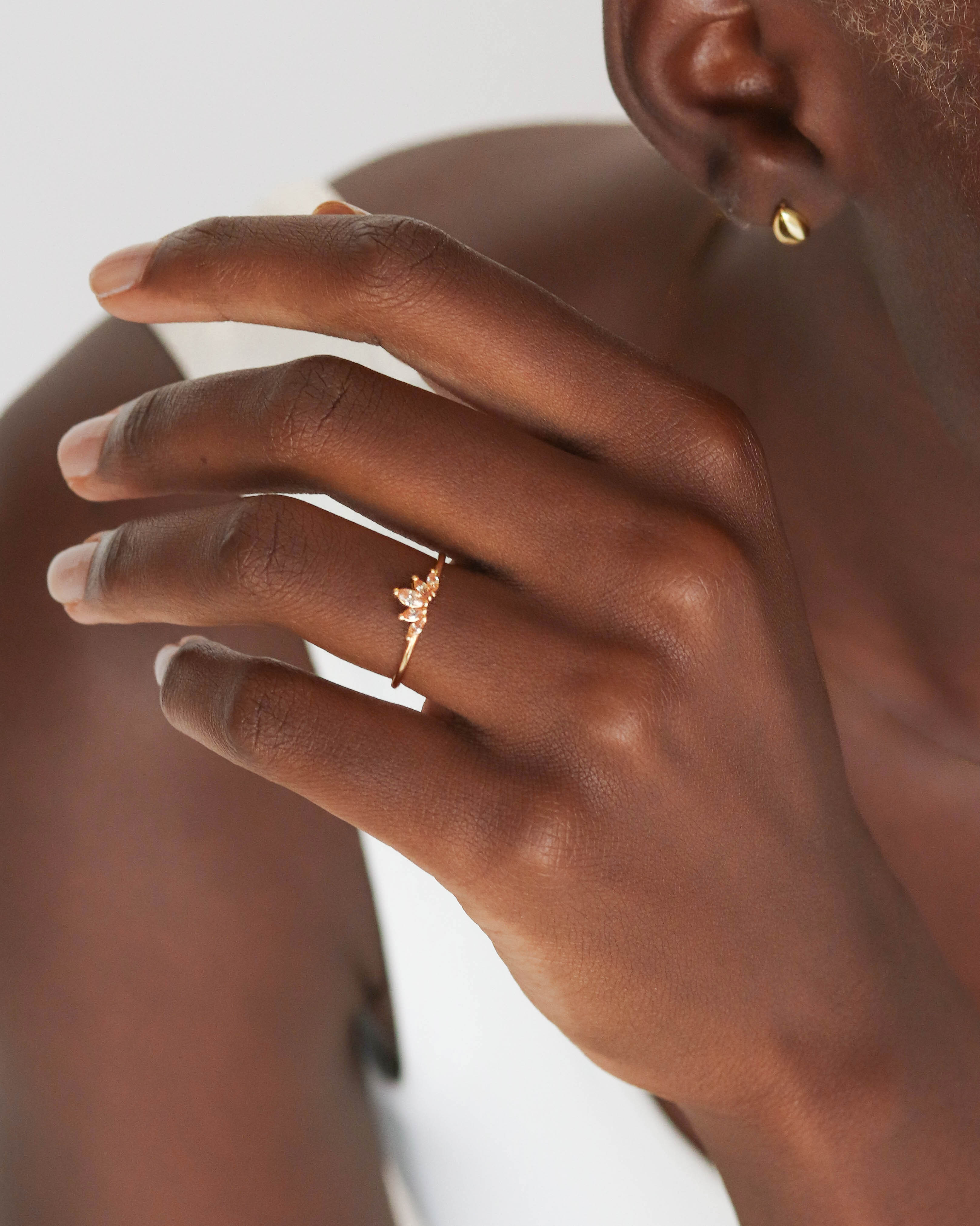 18K Vermeil Champagne Julia Ring