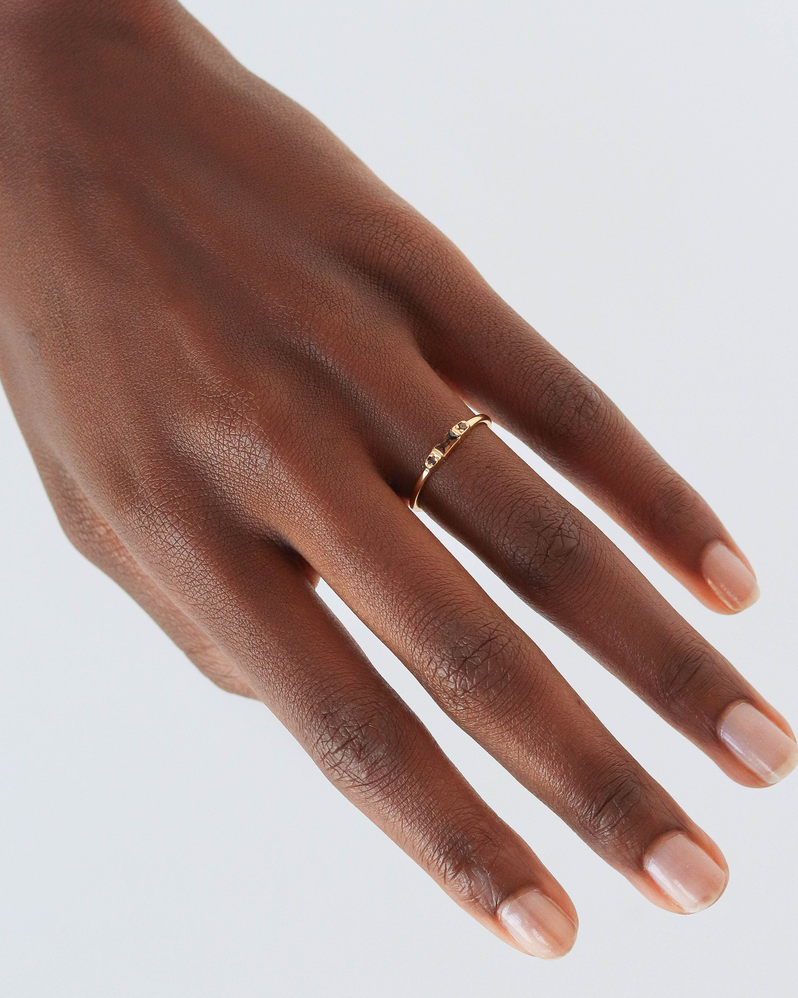18K Vermeil Brown Mary Ring