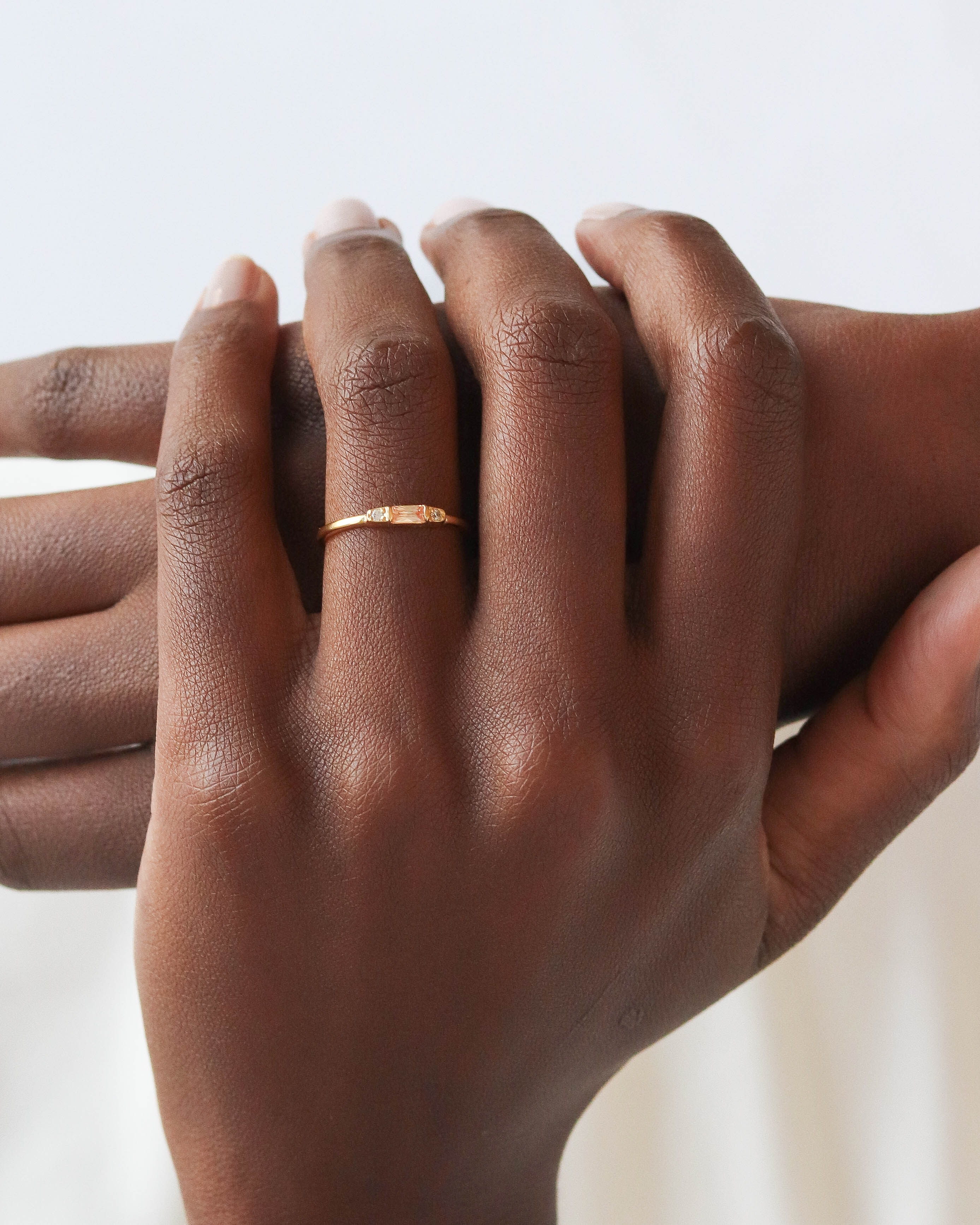 18K Vermeil Champagne Mary Ring