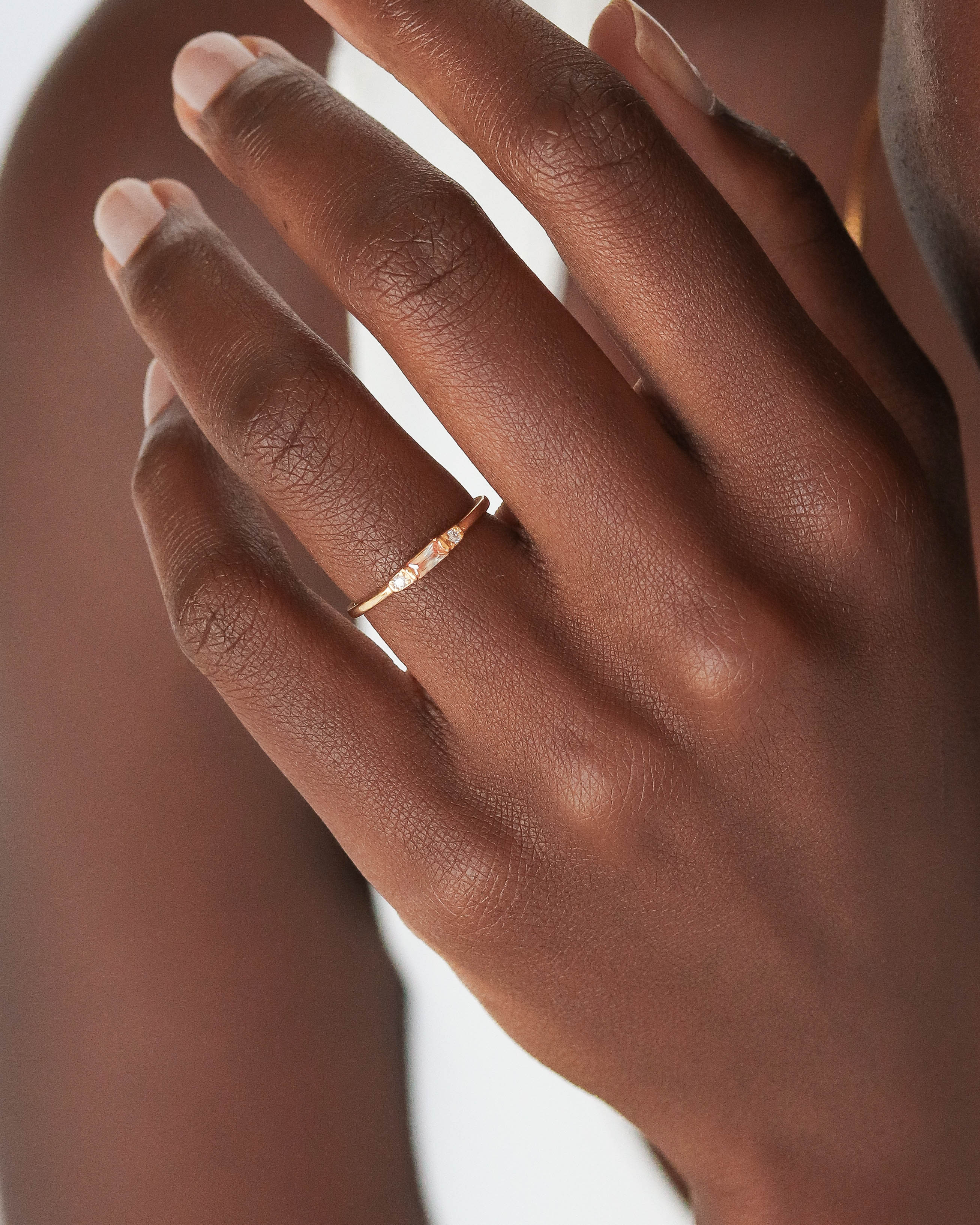 18K Vermeil Champagne Mary Ring