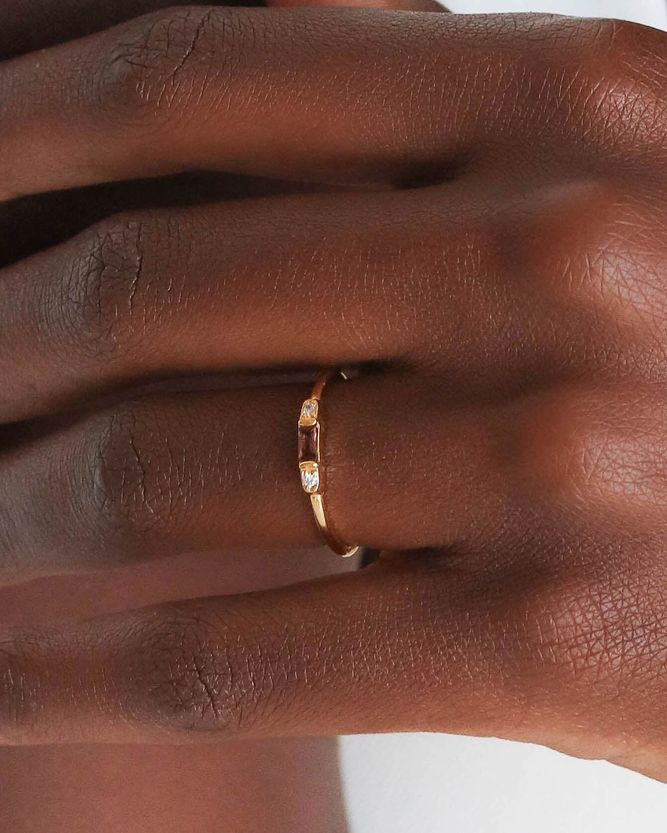 18K Vermeil Mary Ring