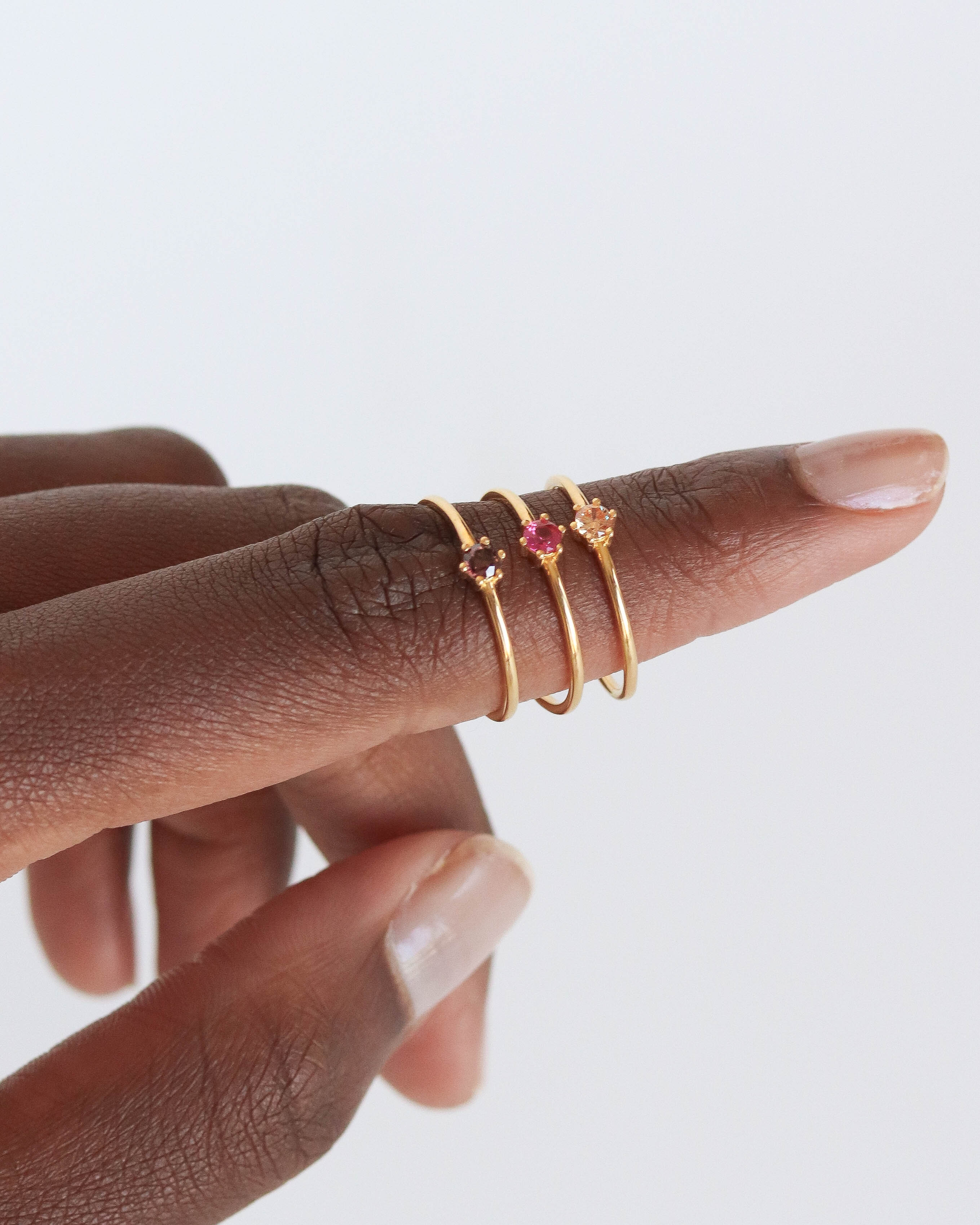 18K Vermeil Brown Lily Ring