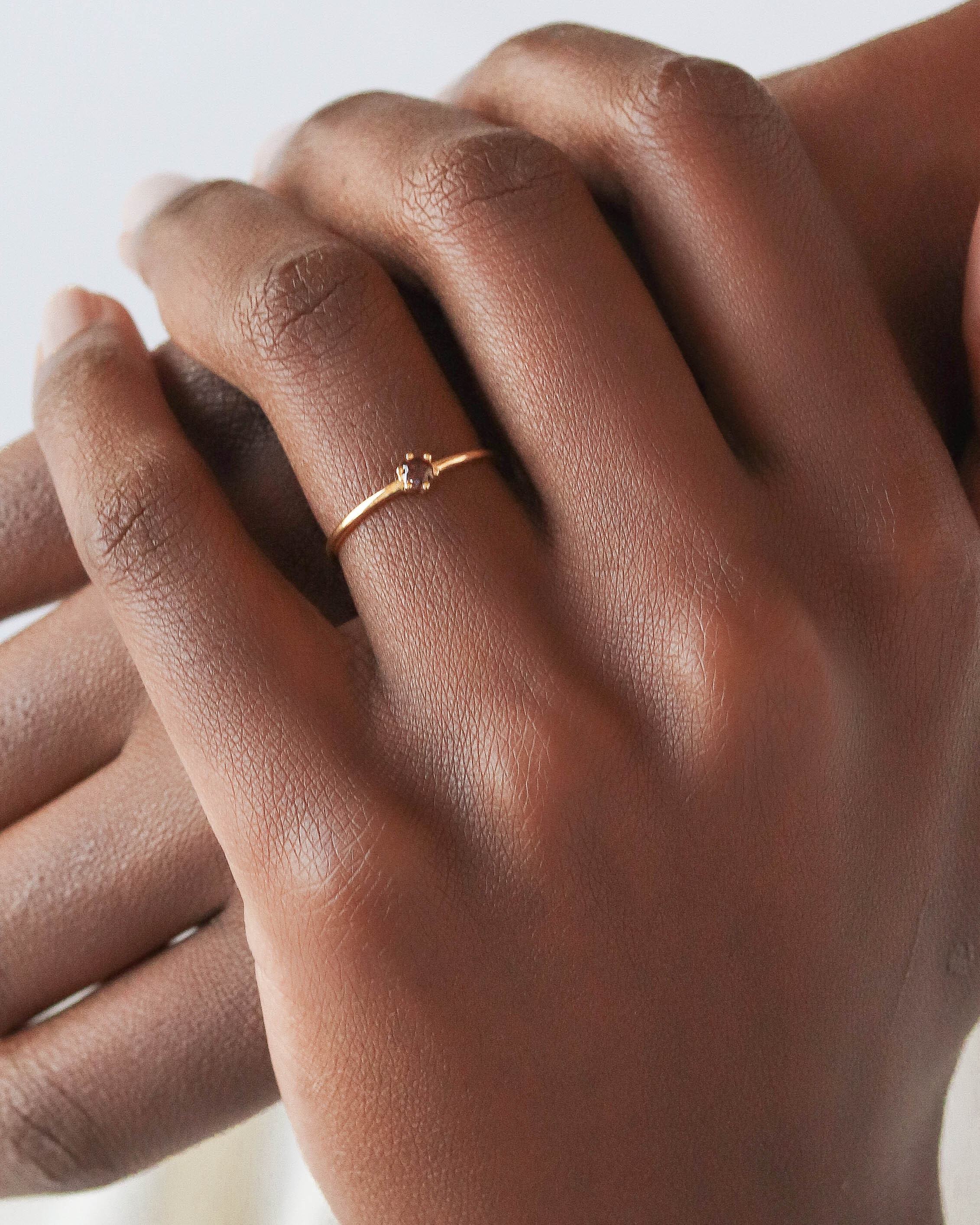 18K Vermeil Brown Lily Ring