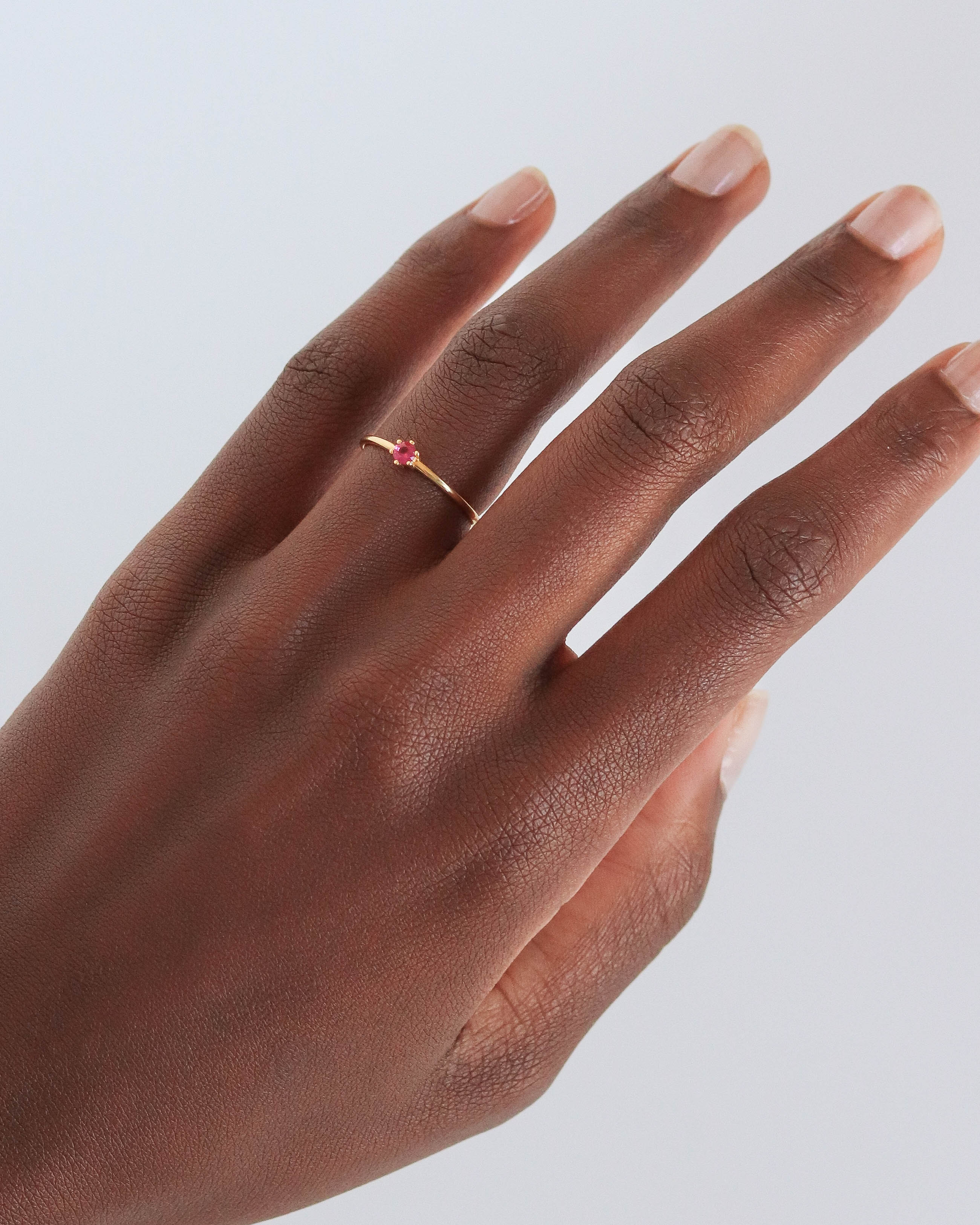 18K Vermeil Pink Lily Ring