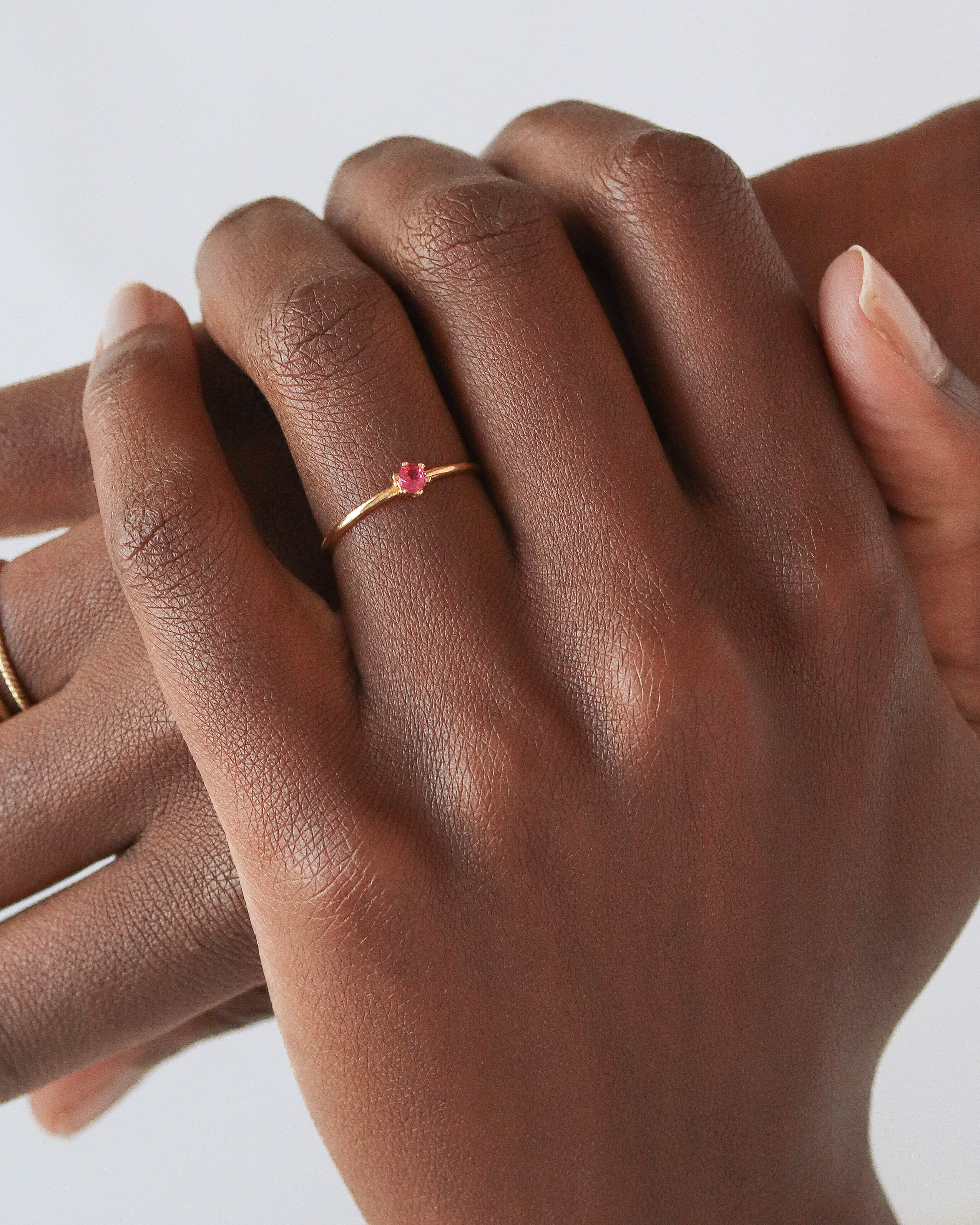 18K Vermeil Pink Lily Ring