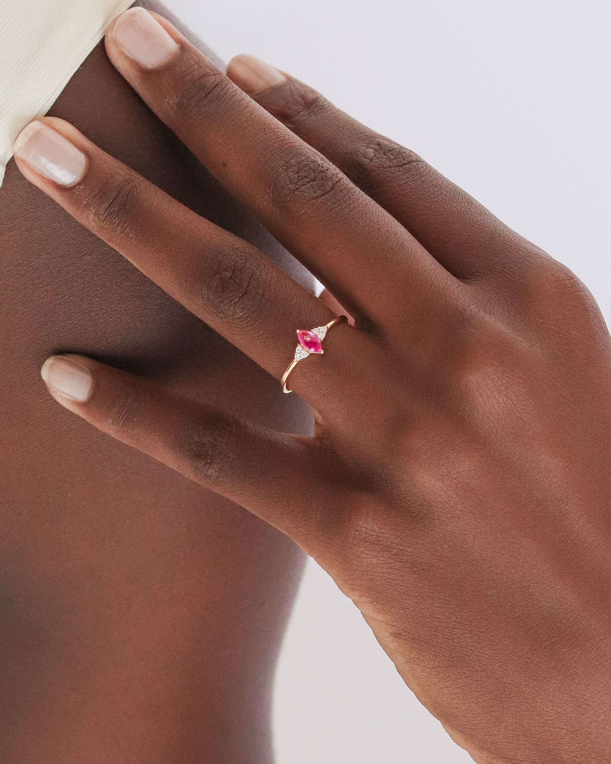18K Vermeil Pink Ariana Ring
