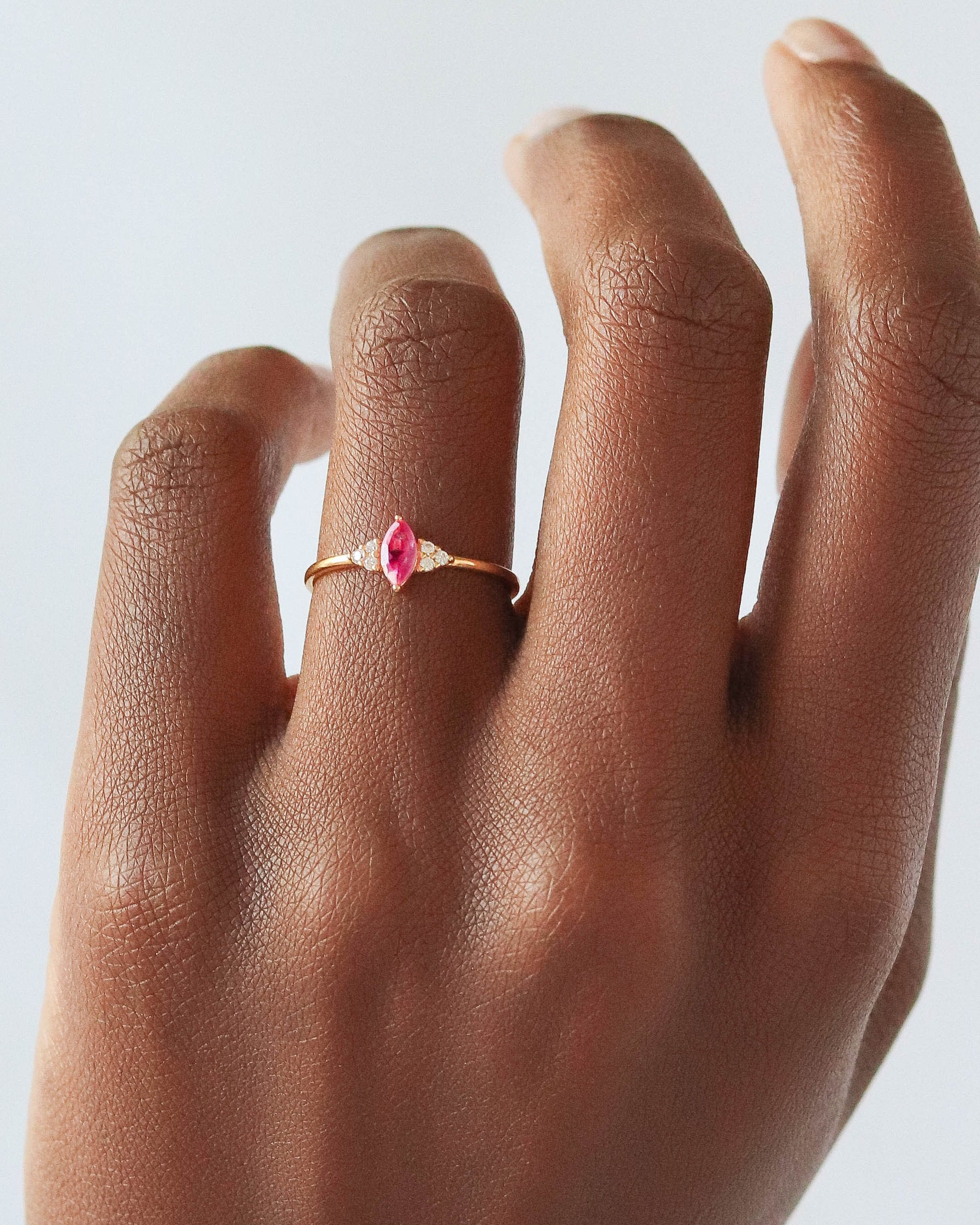 18K Vermeil Pink Ariana Ring
