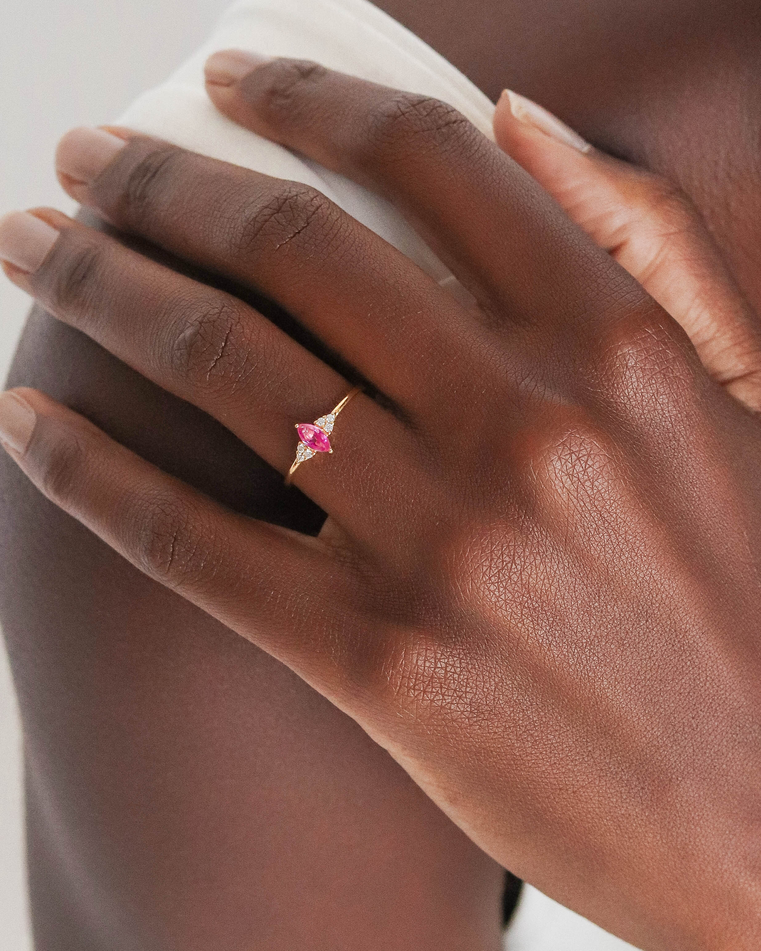 18K Vermeil Pink Ariana Ring