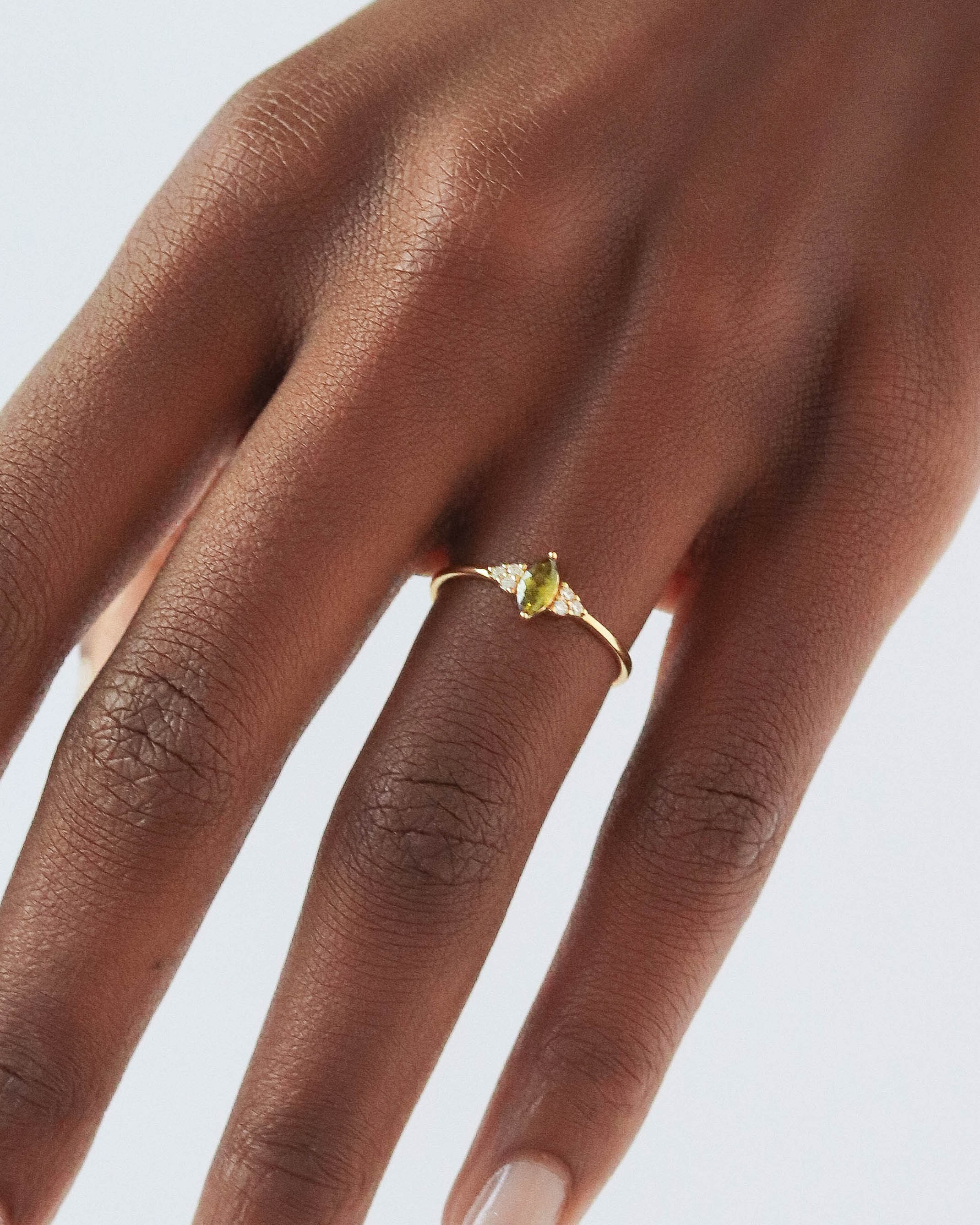 18K Vermeil Olive Ariana Ring