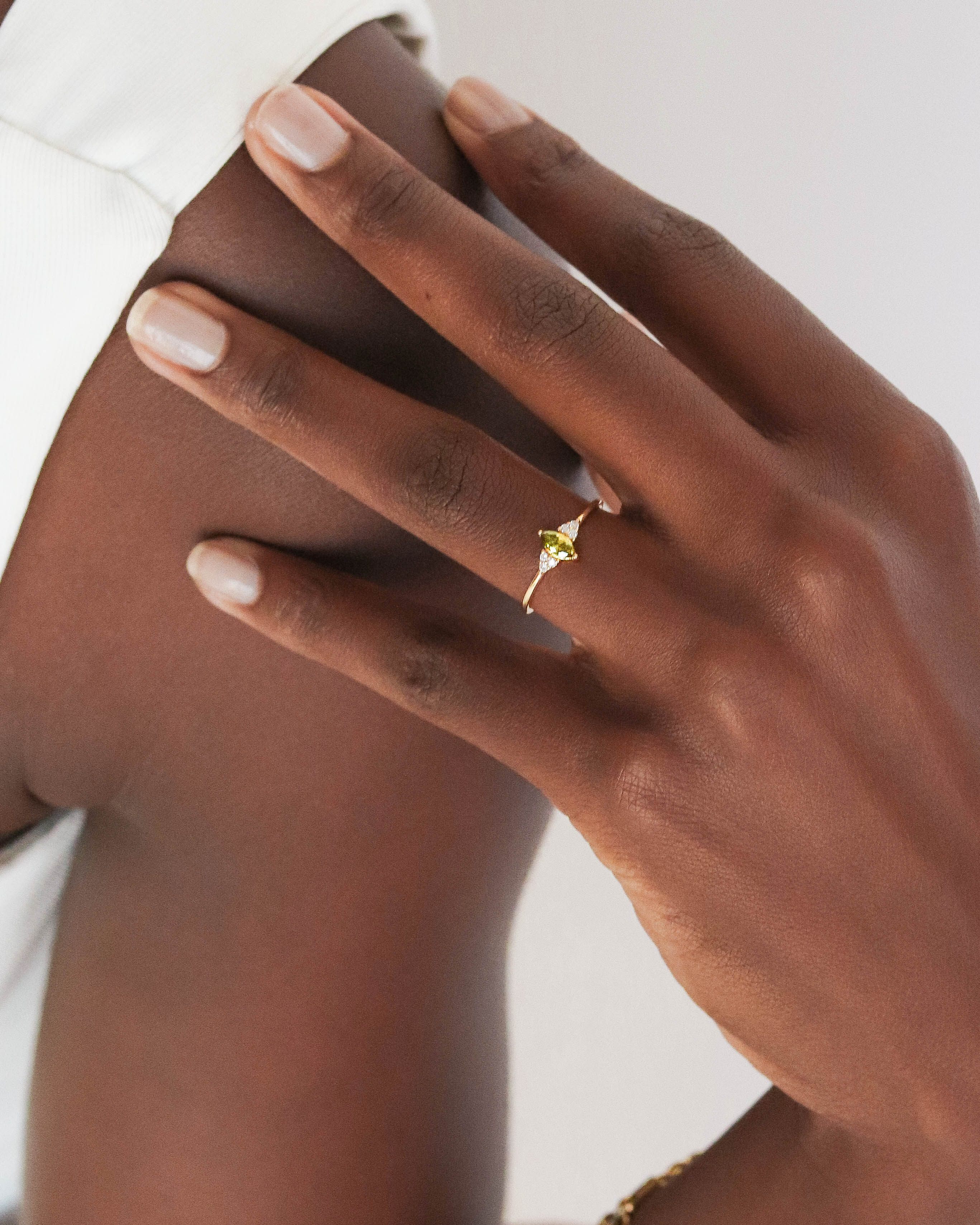 18K Vermeil Olive Ariana Ring